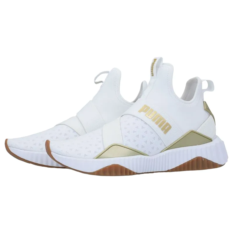 Agile Response Puma scarpa sneakers da donna Defy Mid Sparkle 192448 02 bianco