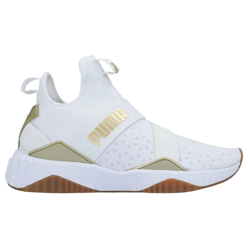 Quick Dry Upper Fabric Dry running comfort Puma scarpa sneakers da donna Defy Mid Sparkle 192448 02 bianco