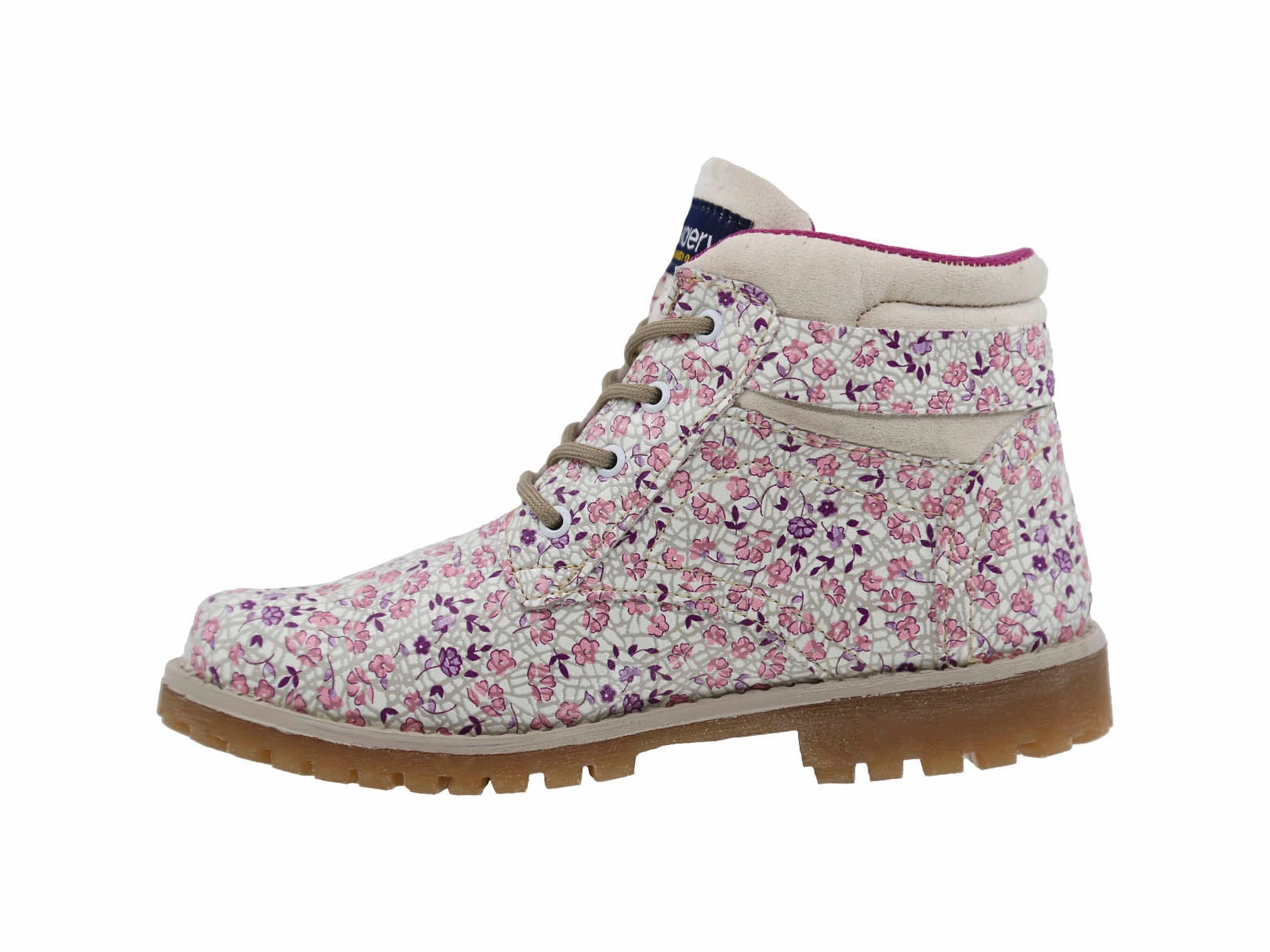 Discovery Expedition Kids' Outdoor Boot Nattai Pink Flowers Carbon Fiber Reinforced Energy Run