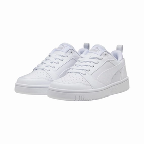 Puma scarpa sneakers da ragazzi Rebound v6 393833-03 bianco Padded Ankle Support