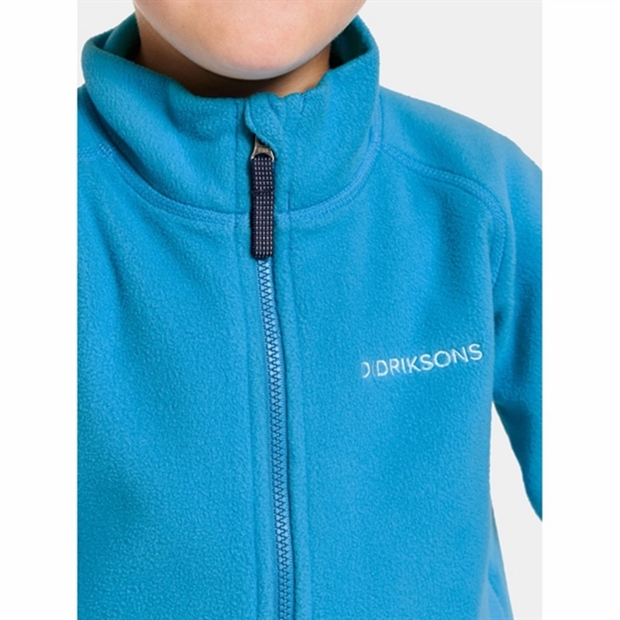 Heavyweight Warmth Moisture Managing Layer Didriksons Blue Lagoon Monte Kids Fleece Cardigan