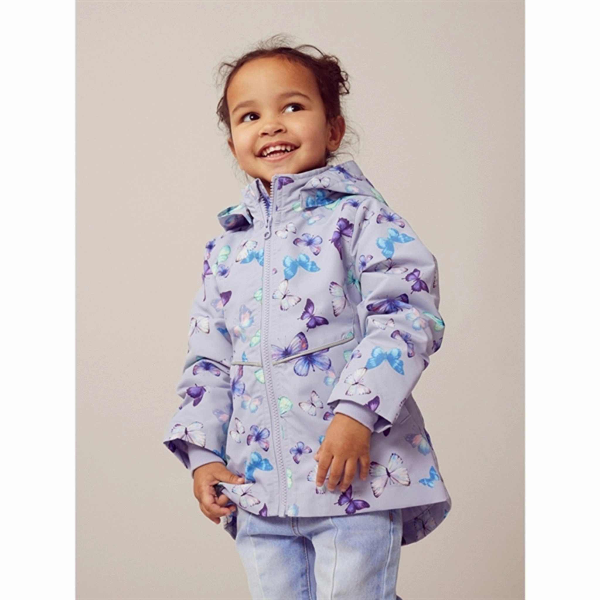 All Season Fit Winter Layering Piece Name it Cosmic Sky Maxi Jacket Soft Butterfly