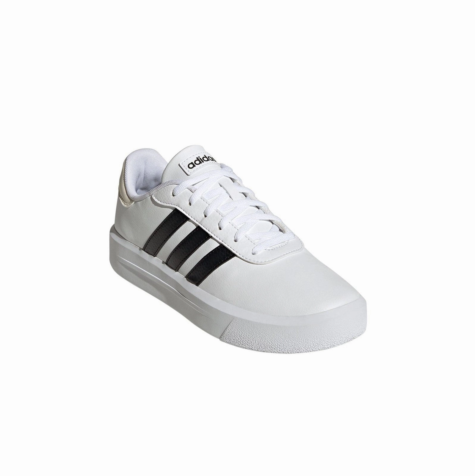 Vibration Dampening Tech Adidas sneakers da donna con zeppa Court Platform HQ4532 bianco nero