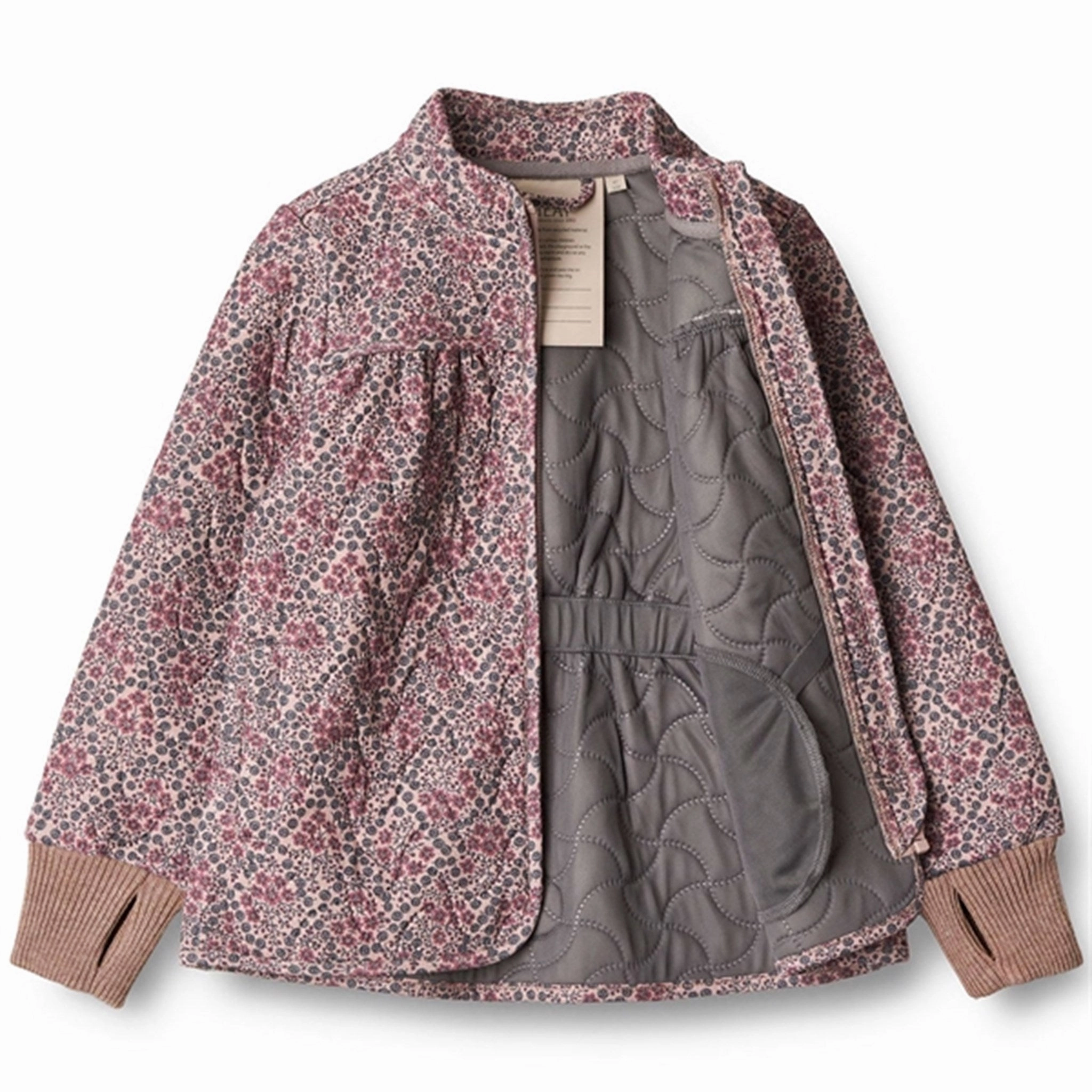 Wheat Thermo Harlequin Berries Jacket Thilde Glow In Dark Accents Contemporary Fit