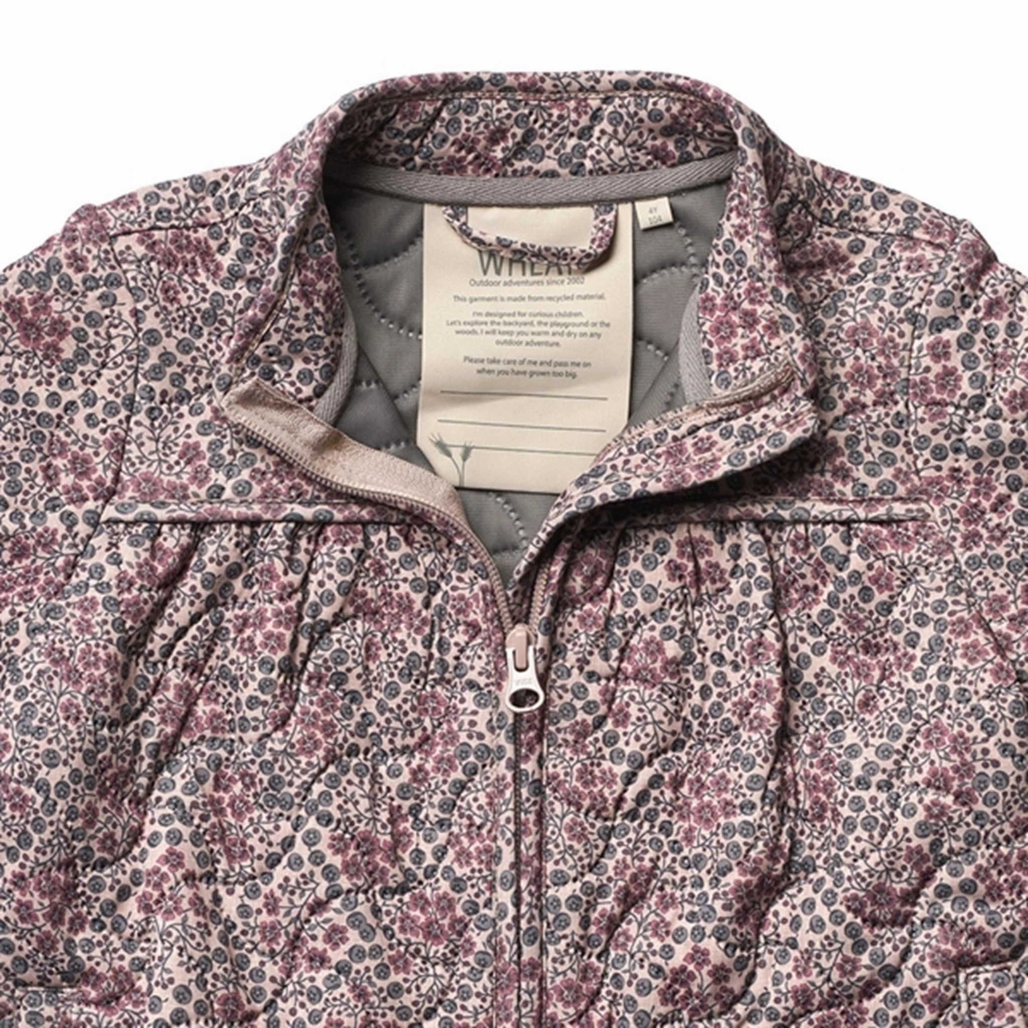 Breathable City Style Comfort Focused Design Wheat Thermo Harlequin Berries Jacket Thilde