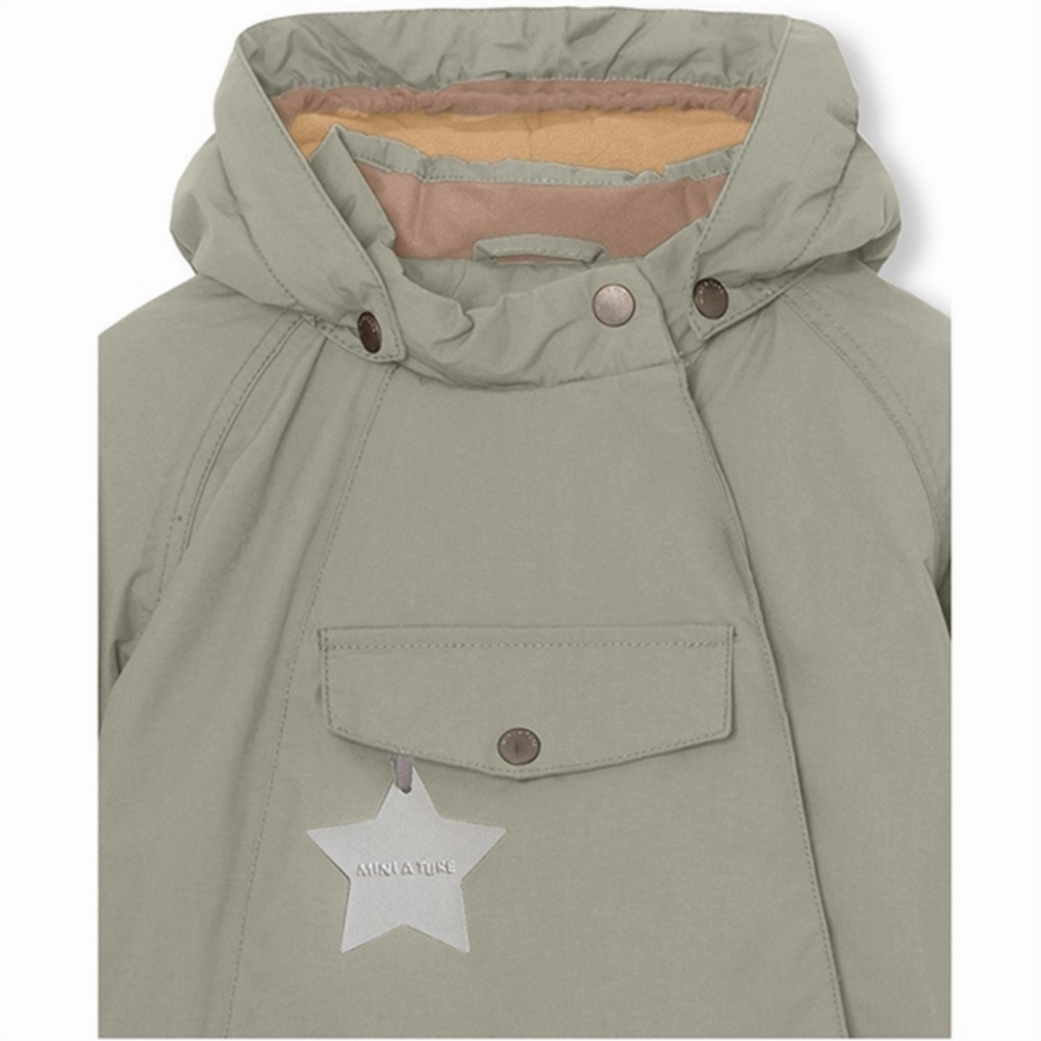 Heat Sealed Zippers MINI A TURE Wang Fleece Winter Jacket Vert