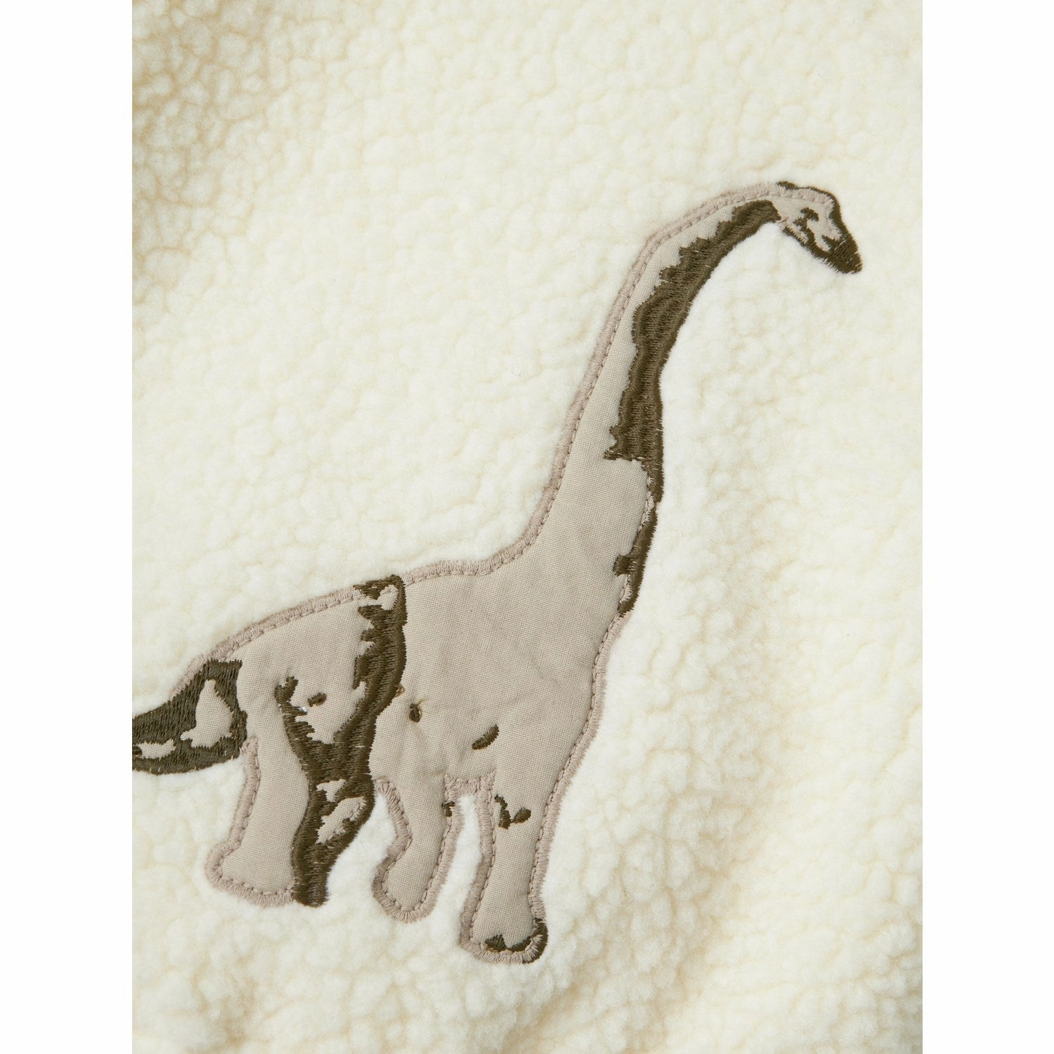 Double Stitch Seams Elastic Hem Adjustment Lil'Atelier Coconut Milk Dino Lajo Bomber Jacket