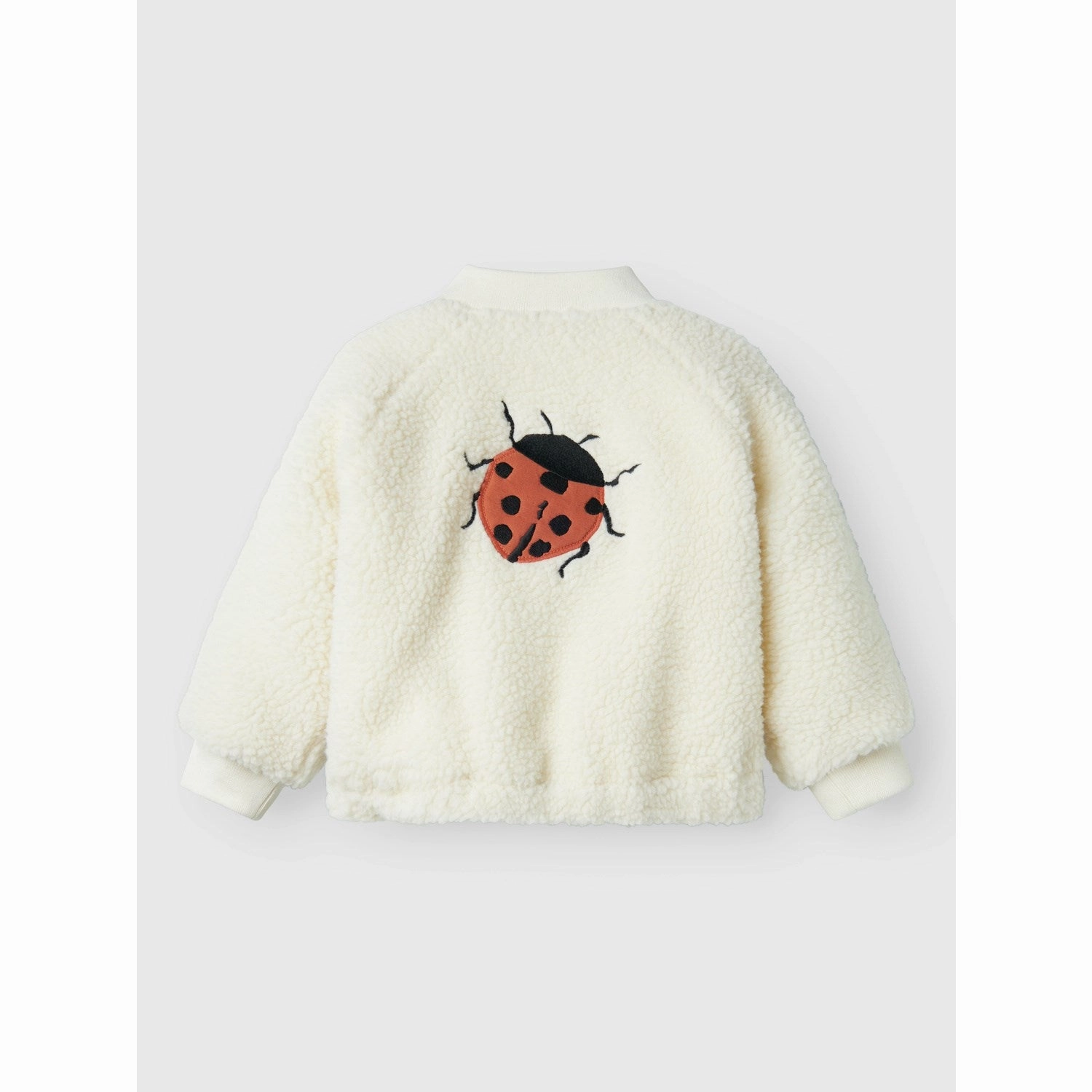 Lil'Atelier Coconut Milk Ladybug Lajo Bomber Jacket Abrasion Resistant Edging