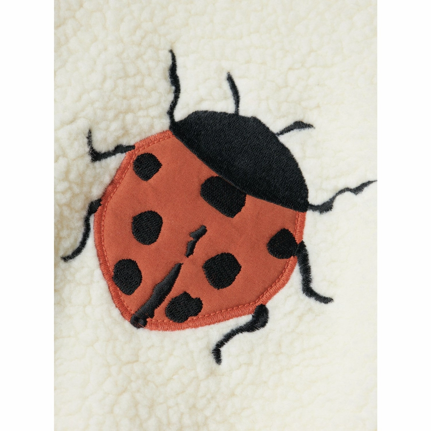 Solid Color Lil'Atelier Coconut Milk Ladybug Lajo Bomber Jacket