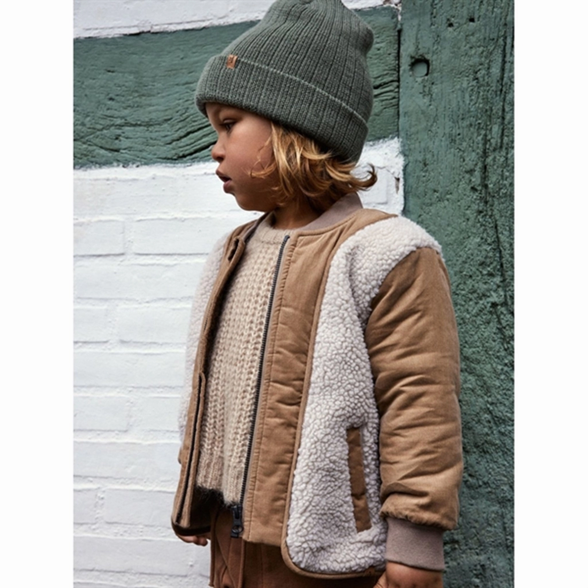 Lightweight Shell Lil'Atelier Fog Nalo Bomber Sherpa Jacket