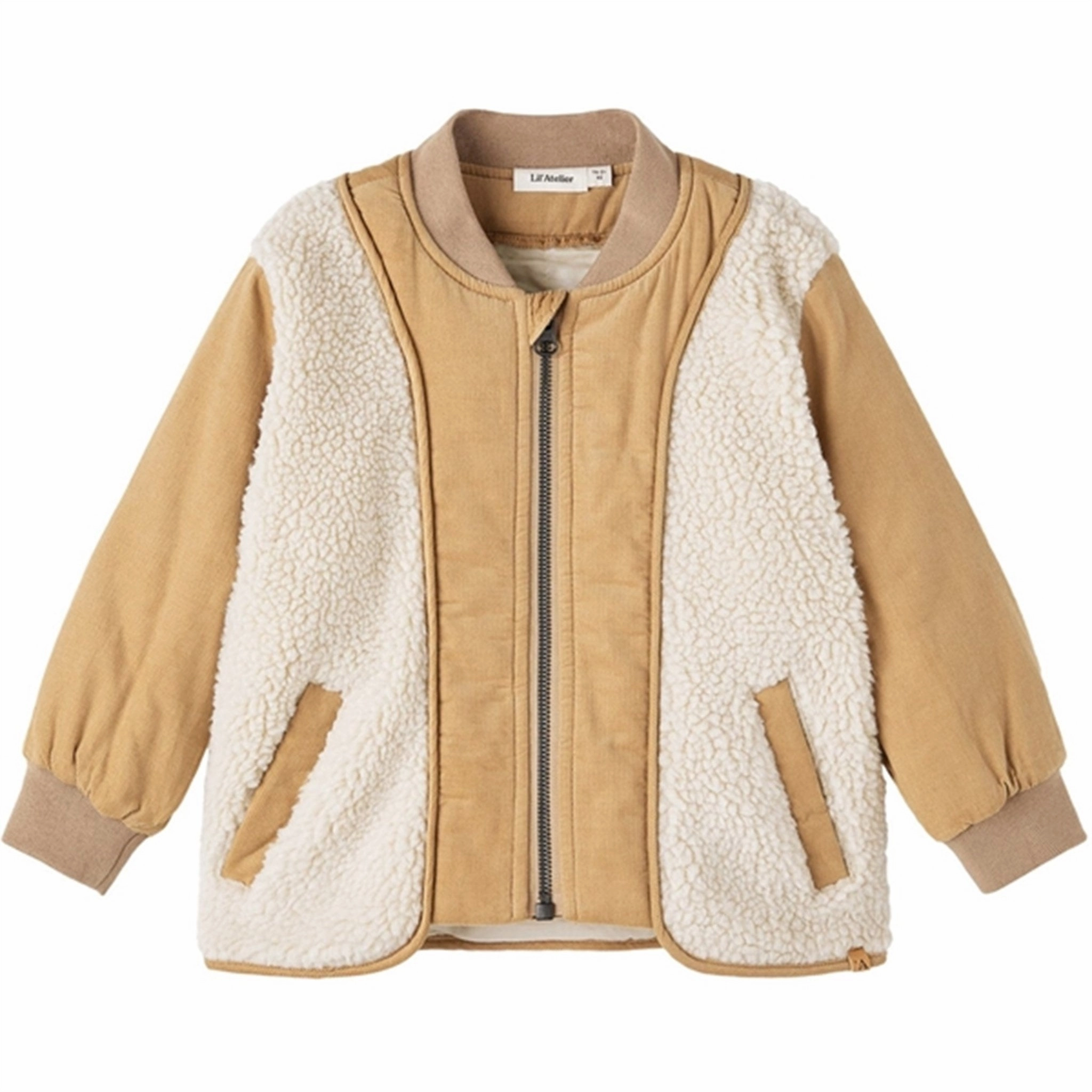 snap closure Lil'Atelier Fog Nalo Bomber Sherpa Jacket