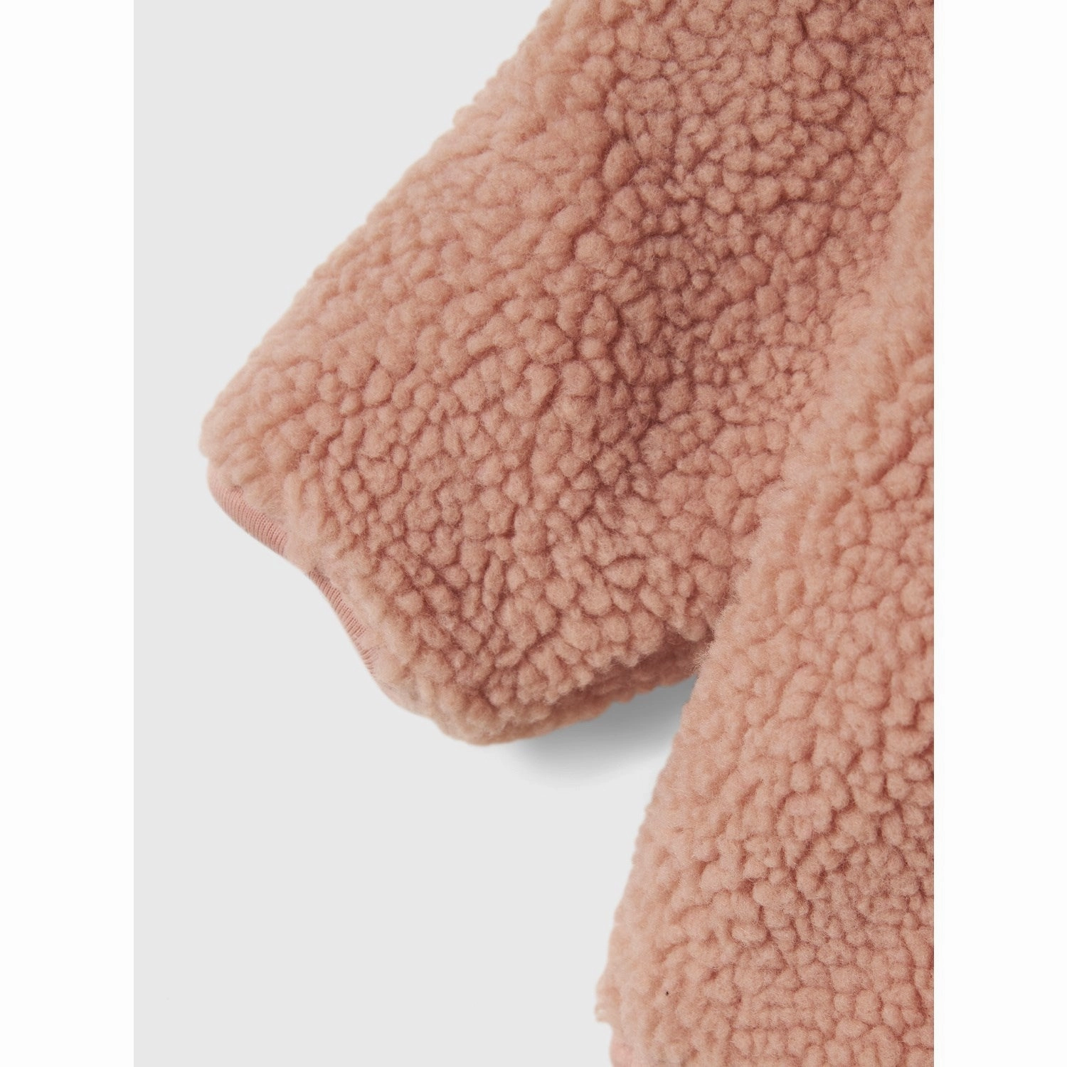 Water Repellent Fabric Lil'Atelier Misty Rose Nbnnalo Sherpa Jkt Solid Lil