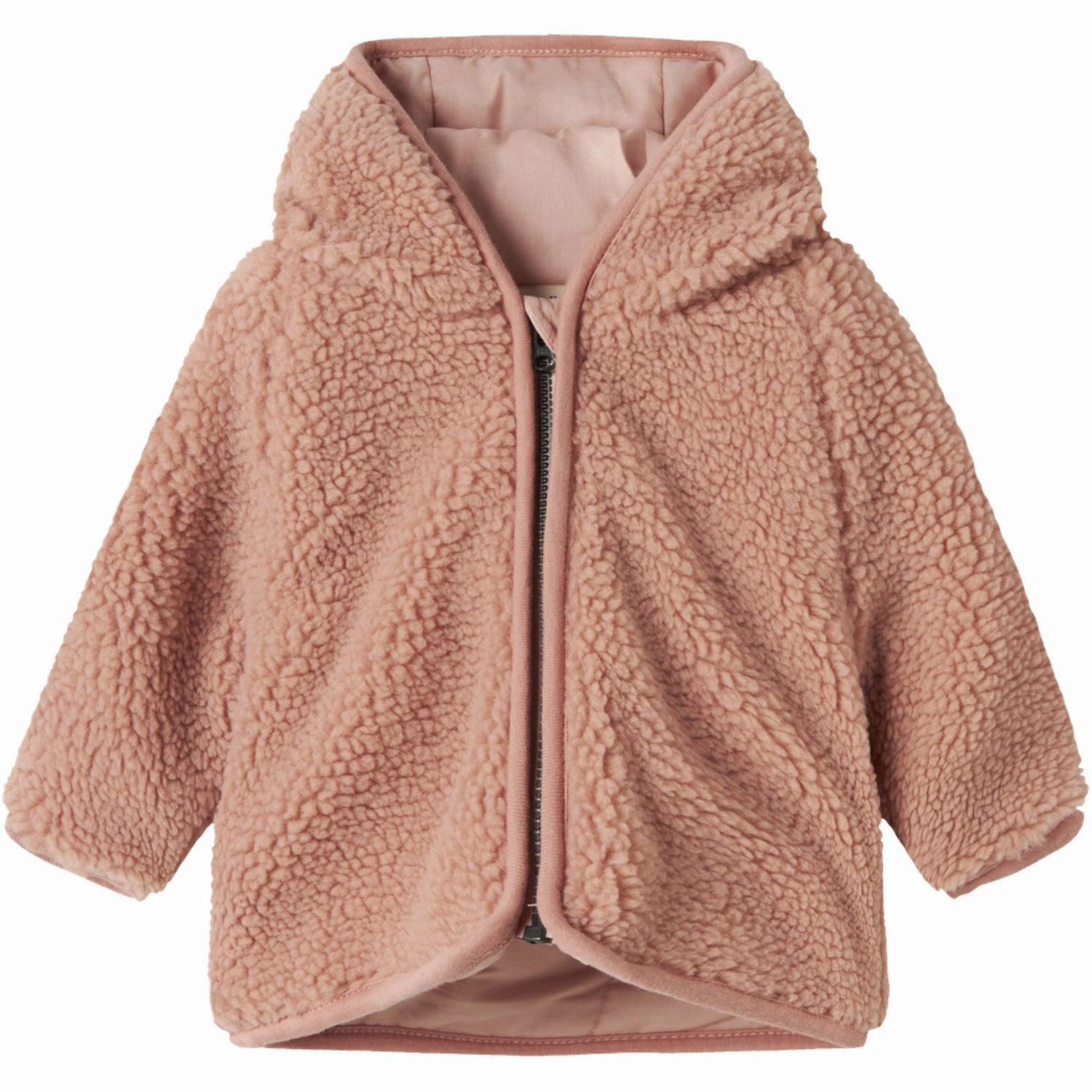 Lil'Atelier Misty Rose Nbnnalo Sherpa Jkt Solid Lil Breathable Softshell Layer Non Chafing Neckline