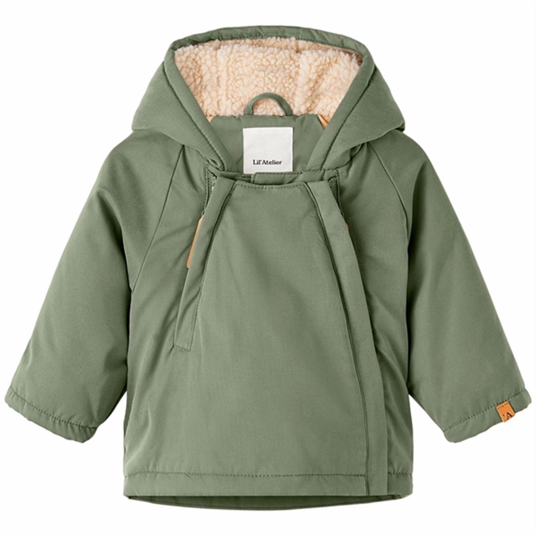 QuickDryMaterial Detachable Layer Lil'Atelier Oil Green Golan Loose Jacket