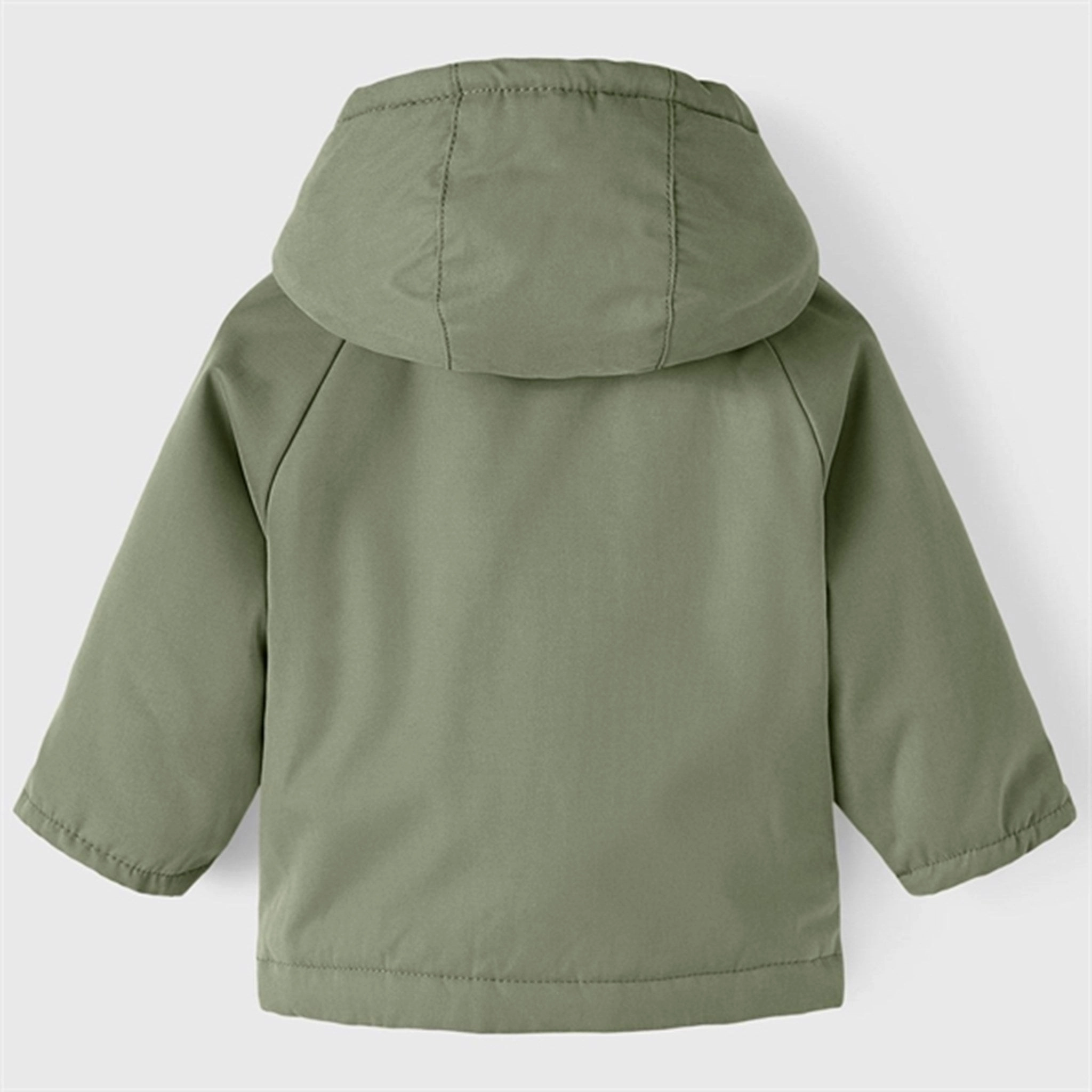 Lil'Atelier Oil Green Golan Loose Jacket Bonded Hemline