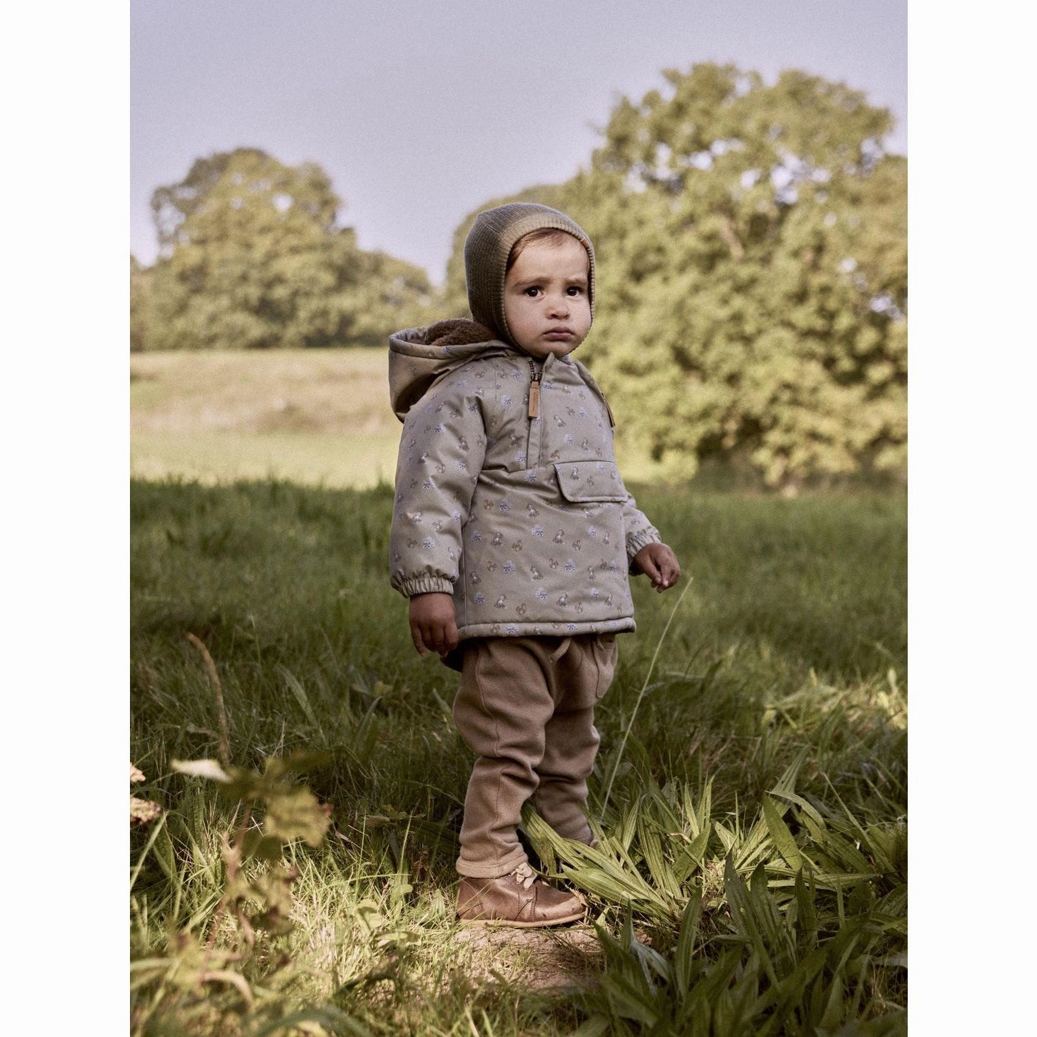 Lil'Atelier Overland Trek Animals Nbmlasnow05 Jkt Aop Fo Lil Comfy Layers Recycled Polyester