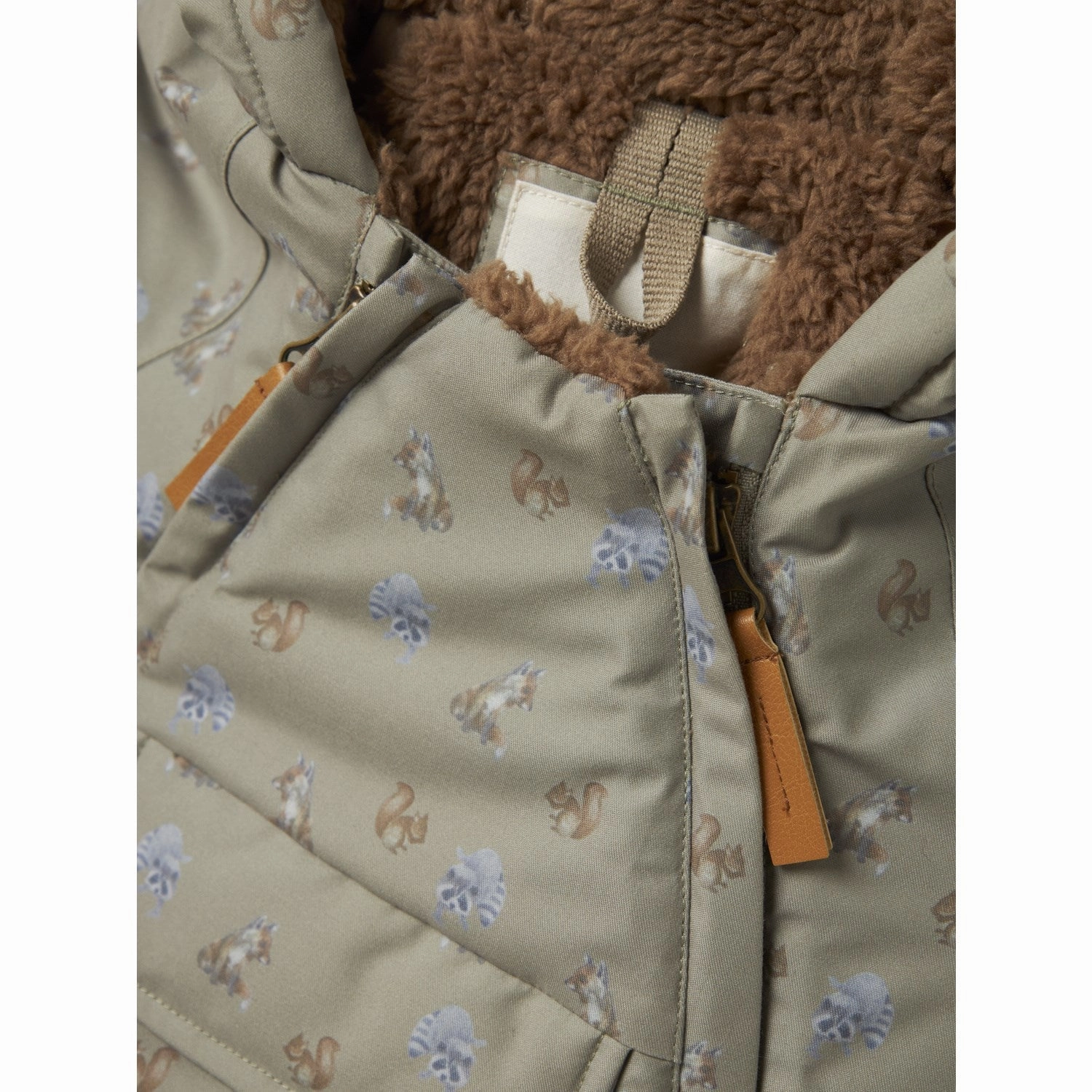 Lil'Atelier Overland Trek Animals Nbmlasnow05 Jkt Aop Fo Lil UV Protective High End Look