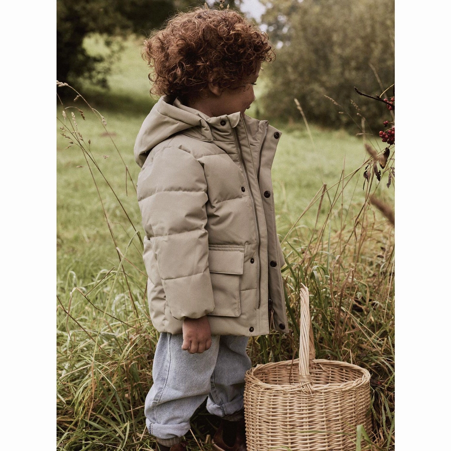 Plaid Print Lil'Atelier Overland Trek Nmmlamedow03 Puffer Long Jkt Fo Lil