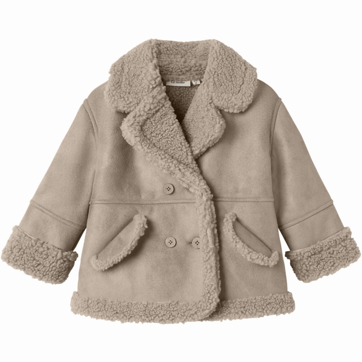 Snap Button Lil'Atelier Oxford Tan Nmnnester Oversized Jkt Lil
