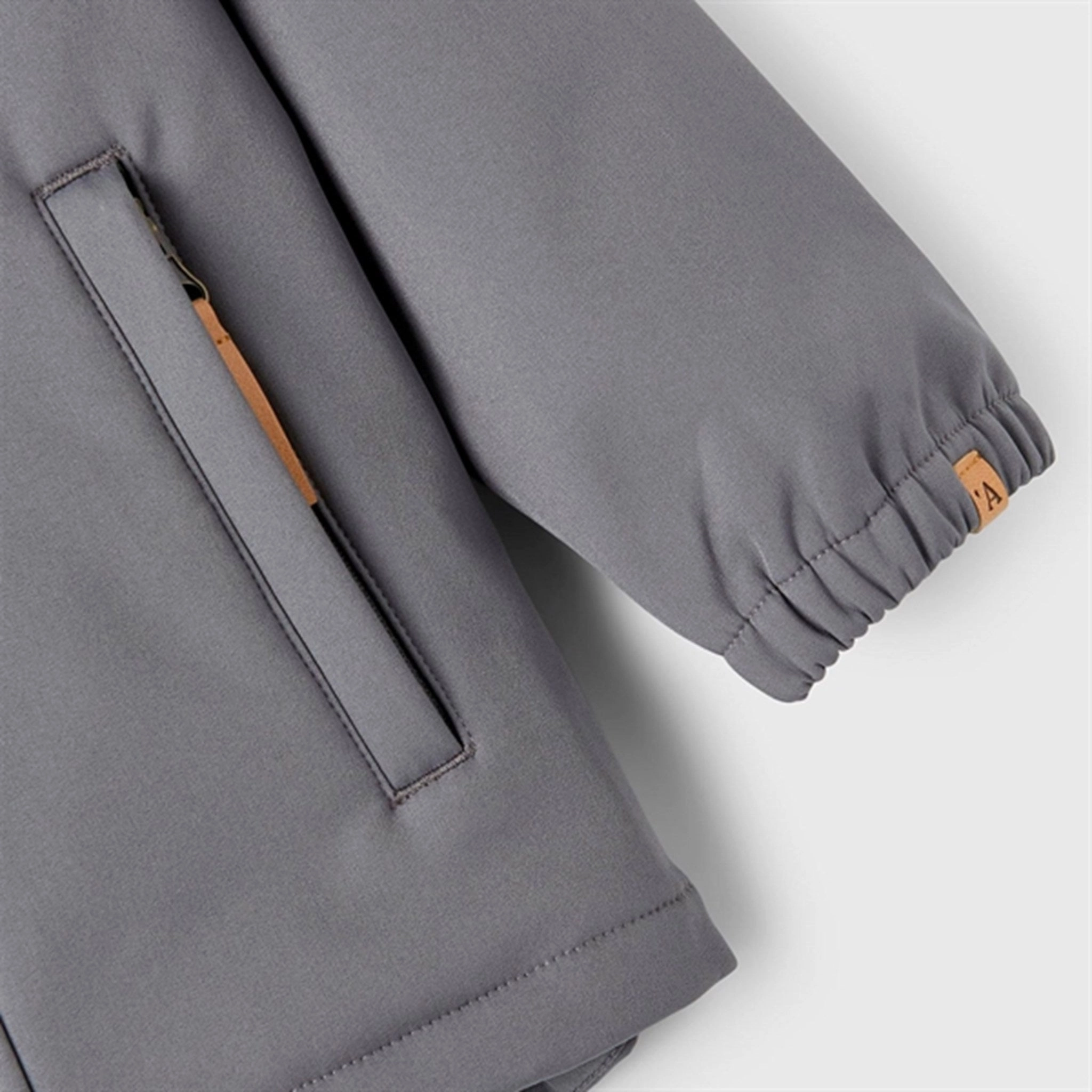 Lil'Atelier Quiet Shade Laalfa Softshell Jacket Trail To Town SeamlessBonding
