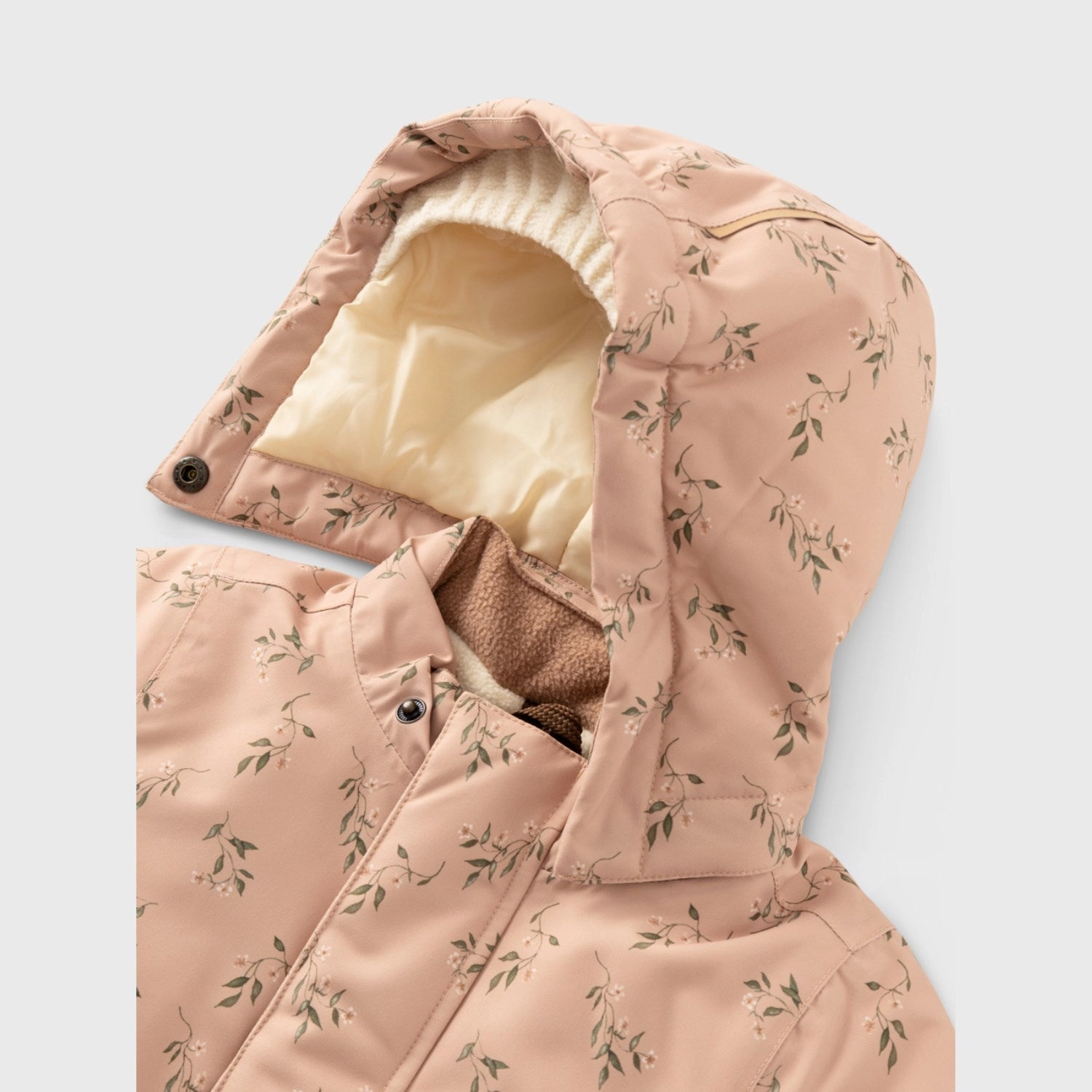 Lil'Atelier Rugby Tan Lasnow10 Jacket AOP 1Fo Trendy Must Have Reflective accents
