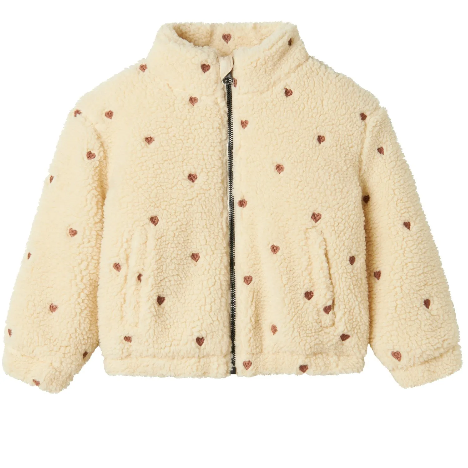 Essential Fit Multi Pocket Design Lil'Atelier Sandshell Nalo Sherpa Loose Jacket