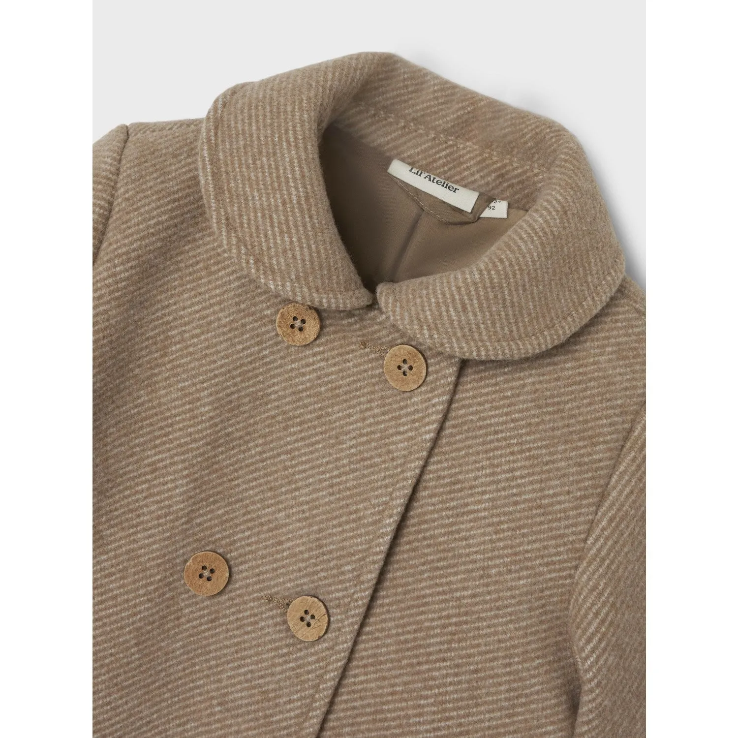 Lil'Atelier Travertine Melange Nalina Long Jacket Packable design Temperature Balancing Layer