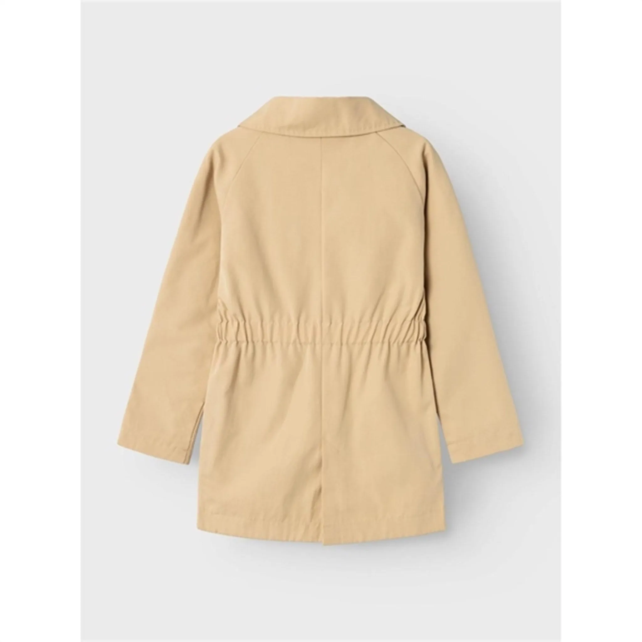 Lil'Atelier Warm Sand Lamadelin Trenchcoat Eco Friendly Dye