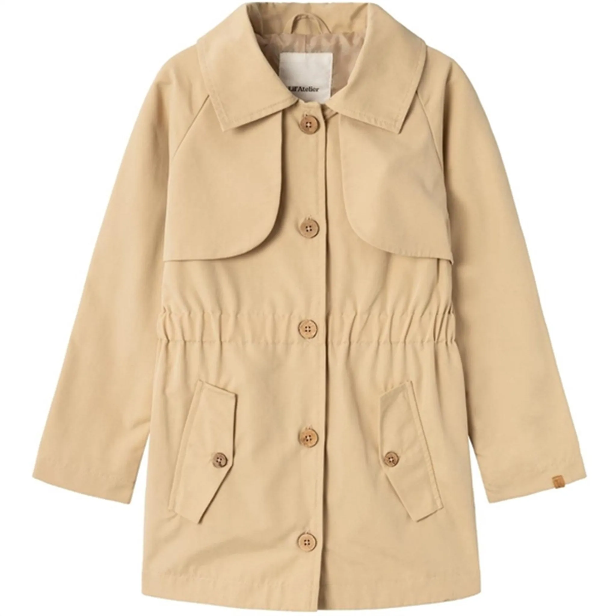 Sleek Layer Fit Stain Resistant Lil'Atelier Warm Sand Lamadelin Trenchcoat