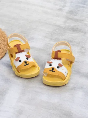 Little Explorer Yellow Puppy Sandals For Boys