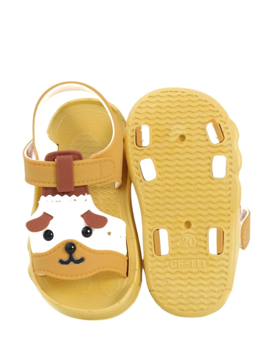 Little Explorer Yellow Puppy Sandals For Boys