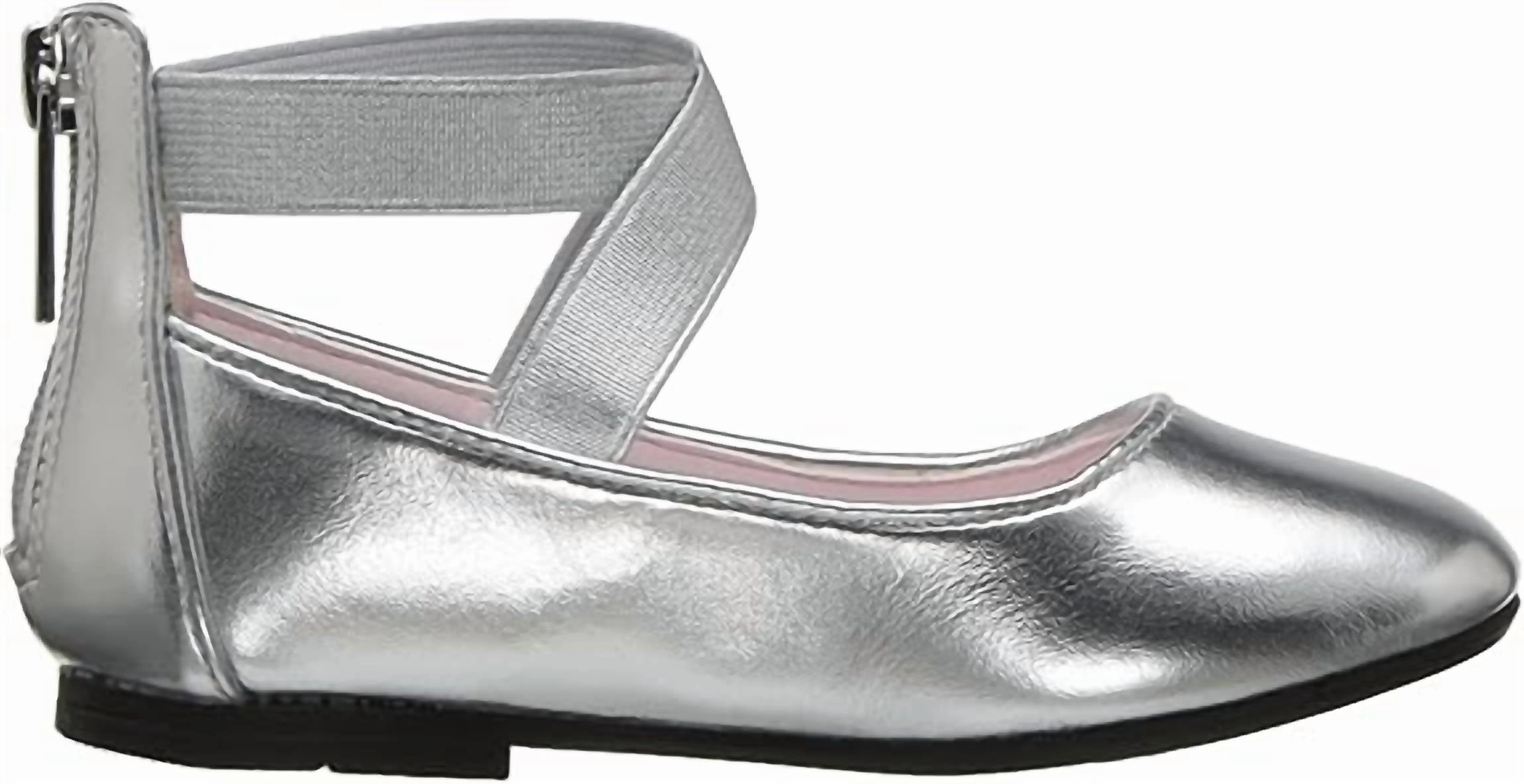 Little Girl's Marissa Sandals In Silver Light Reflective High Cushioning