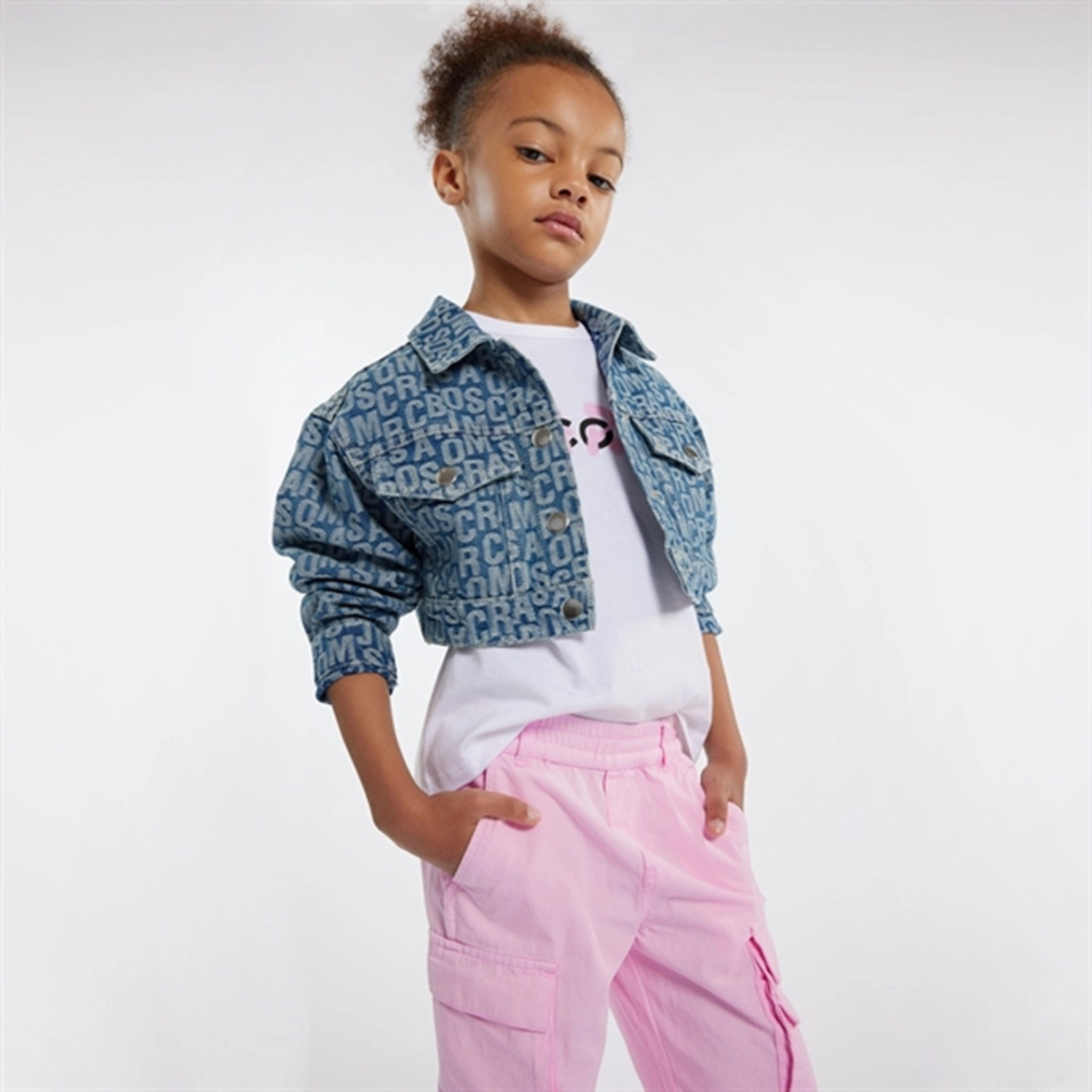 Little Marc Jacobs Denim Blue Denim Jacket Kangaroo Pocket