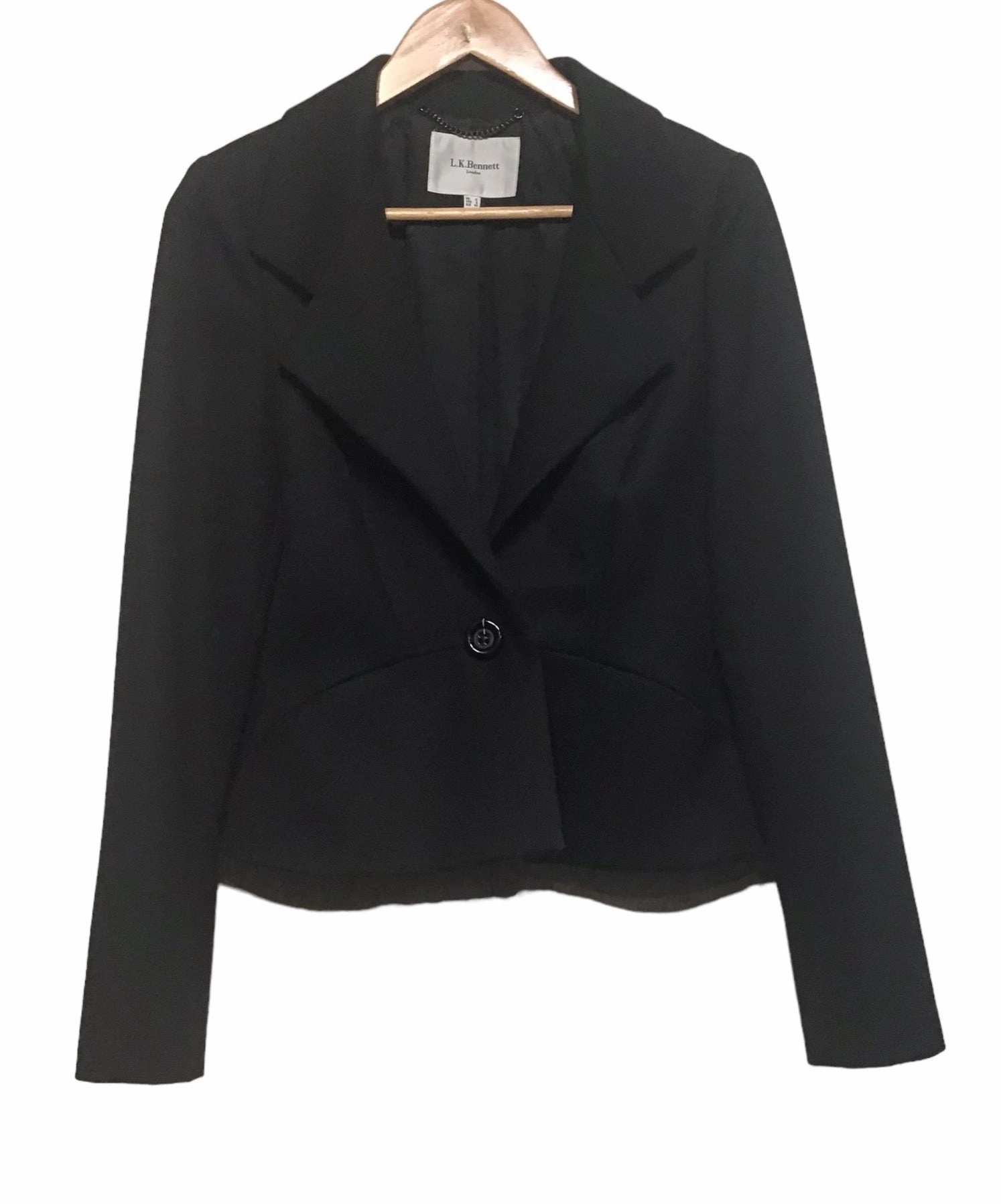 LK Bennett Black Blazer (Size L) Focus