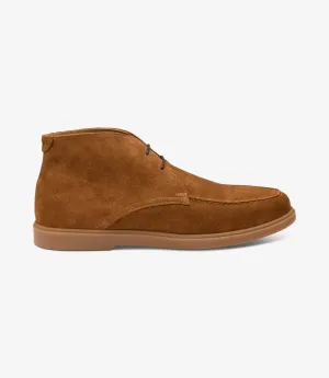 LOAKE AMALFI CHESTNUT SUEDE CHUKKA BOOT RUBBER SOLE F-MEDIUM
