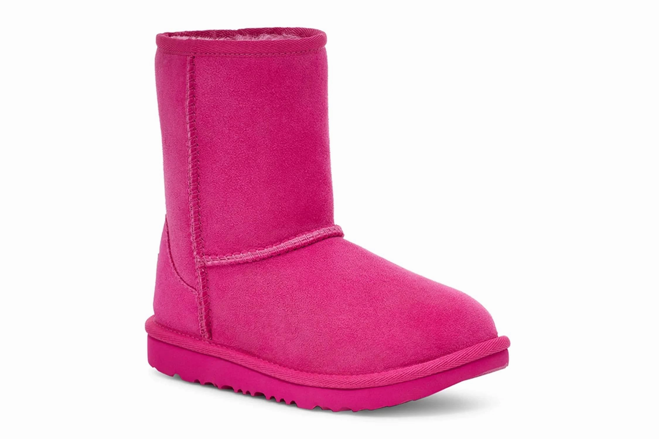 Slip Resistant Grooves Kids Classic Ii Boot In Raspberry Sorbet