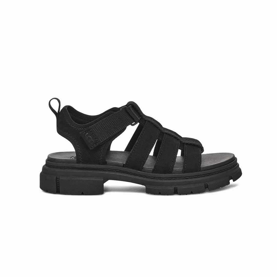 Impact Resistant Toe Guard Micro Perforated Vamp UGG? - Kids' (Preschool & Junior) Ashton Multistrap Sandals (1152821K-BLK)