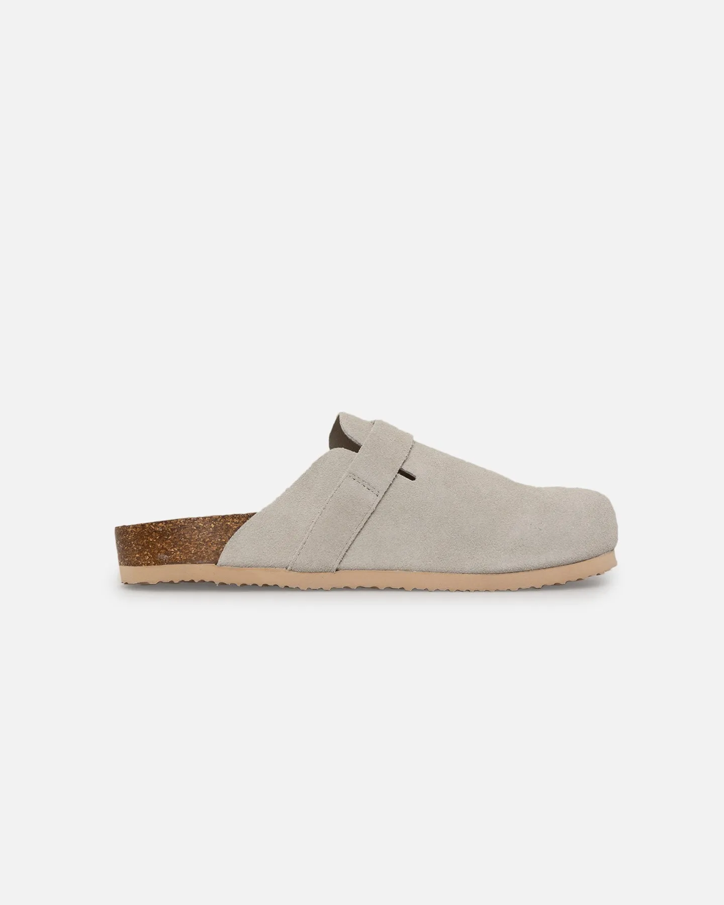 Loiter Spire Mule Grey Comfortable Stability Suede