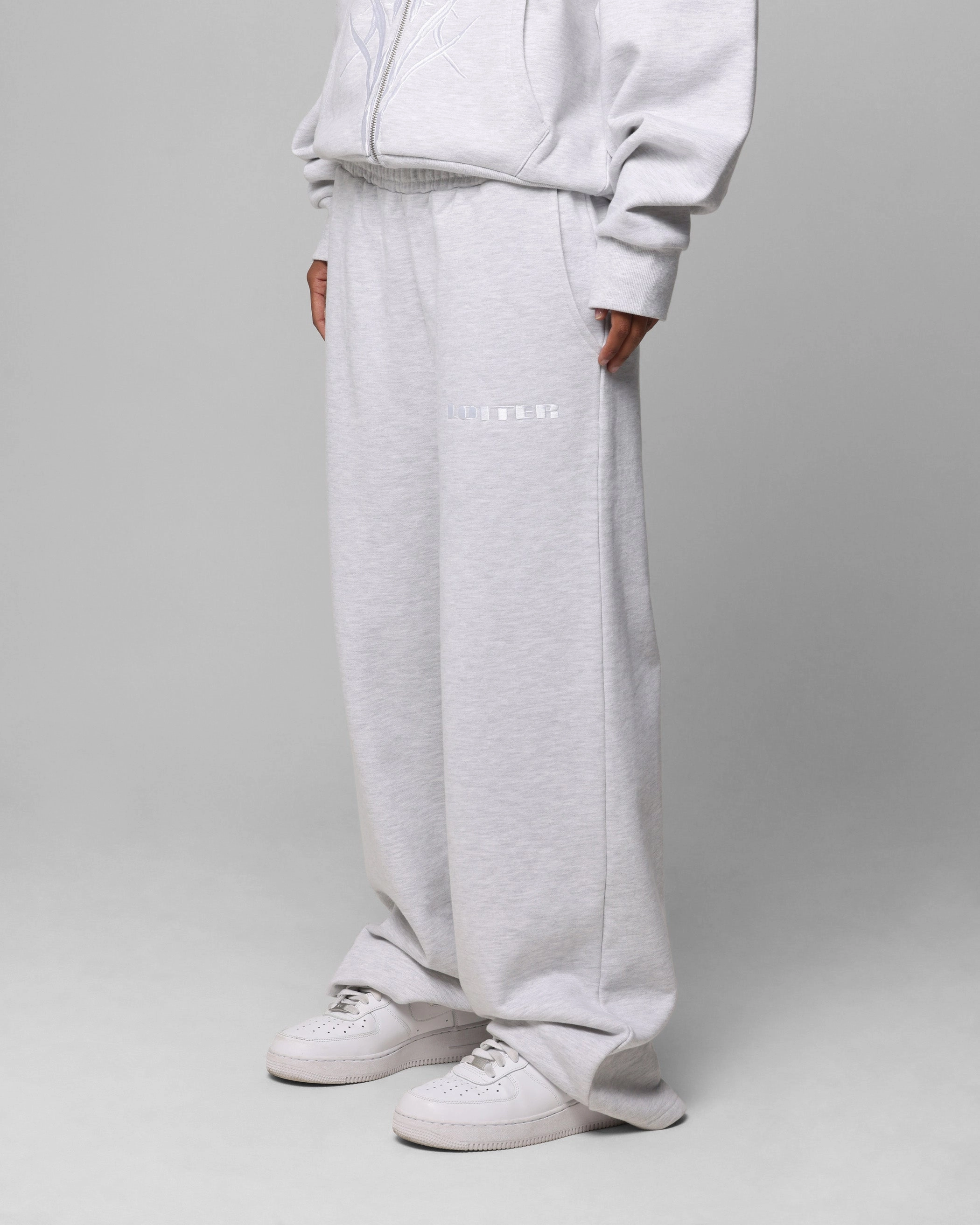 Outdoor Flex Loiter Blood Born Track Pants Grey Marle