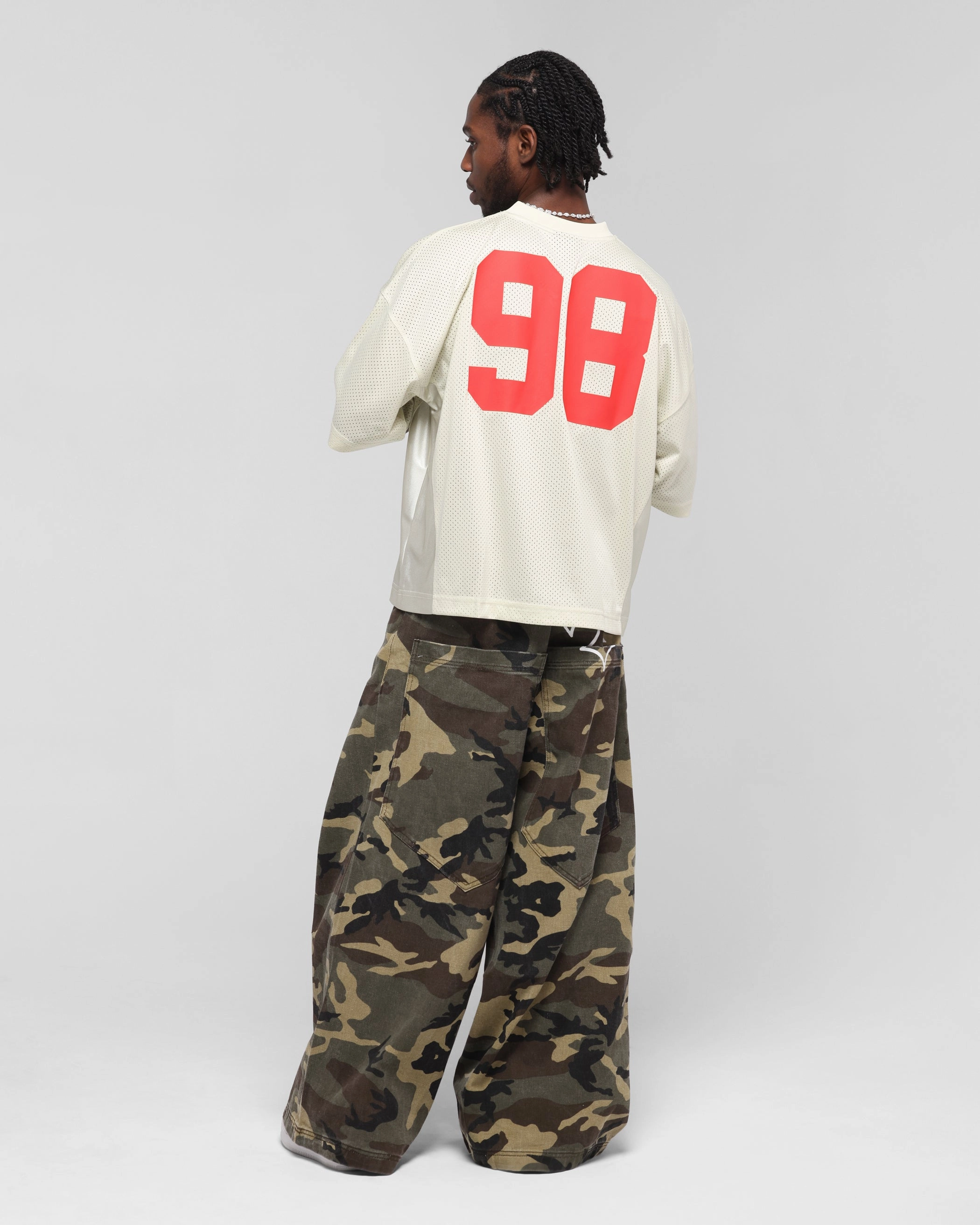 Loiter Cherry Jersey Off White/Red Comfortable Layers Ventilated Side Gussets