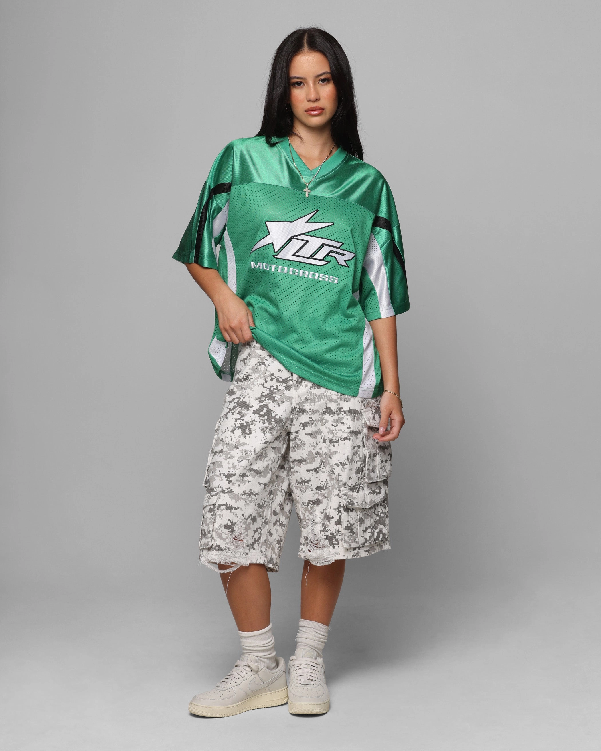 Anti Pilling Surface Pocket Reinforcement Loiter Collateral Cargo Shorts Digi Snow Camo