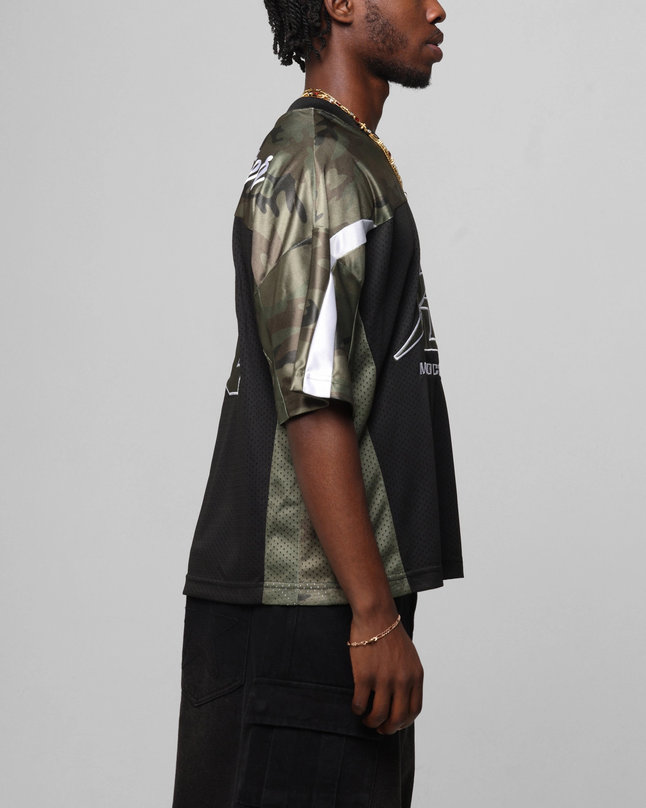 Multiaxial Compression Zones Loiter End Zone Jersey Black/Camo