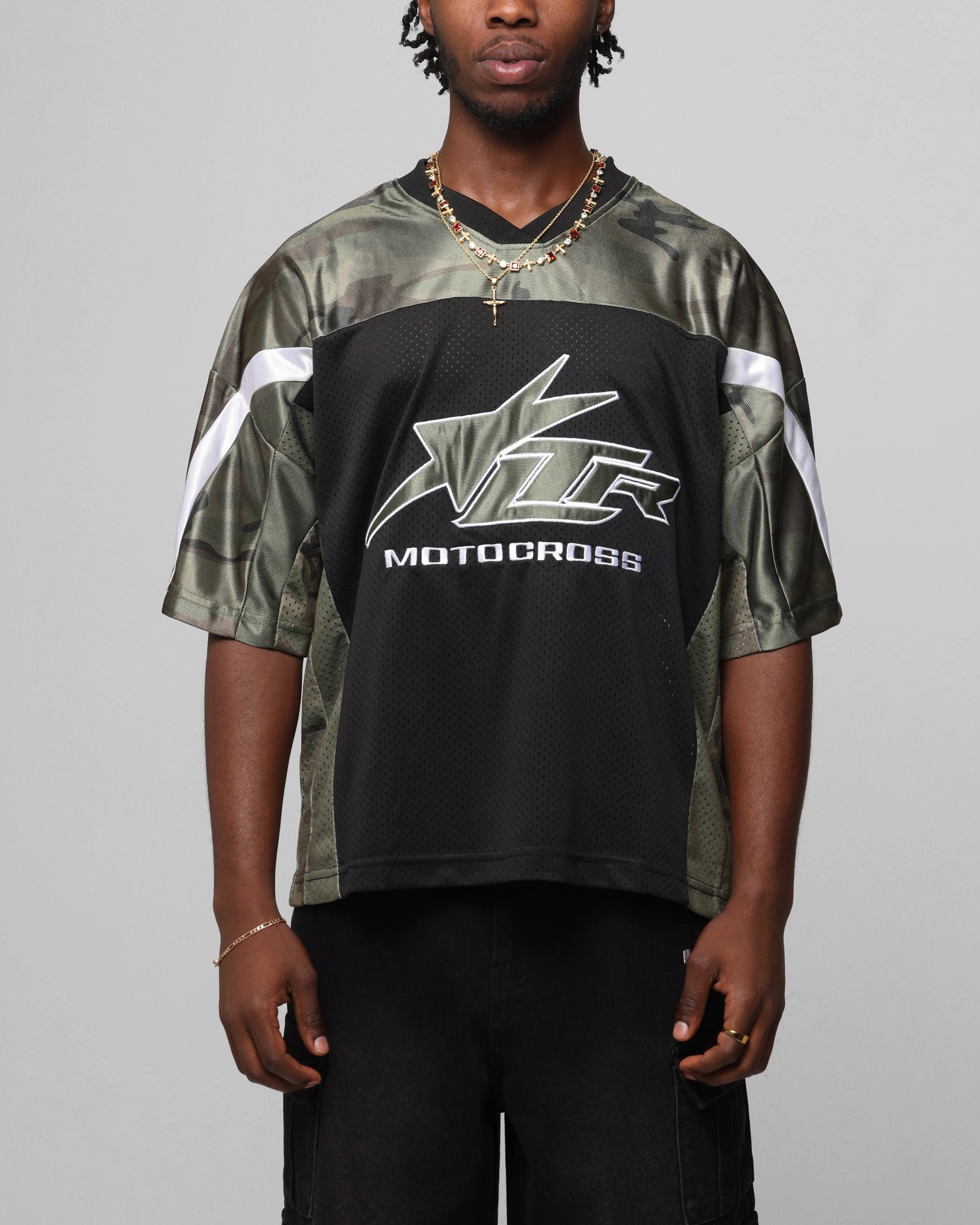 Moisture Lock Layer Loiter End Zone Jersey Black/Camo