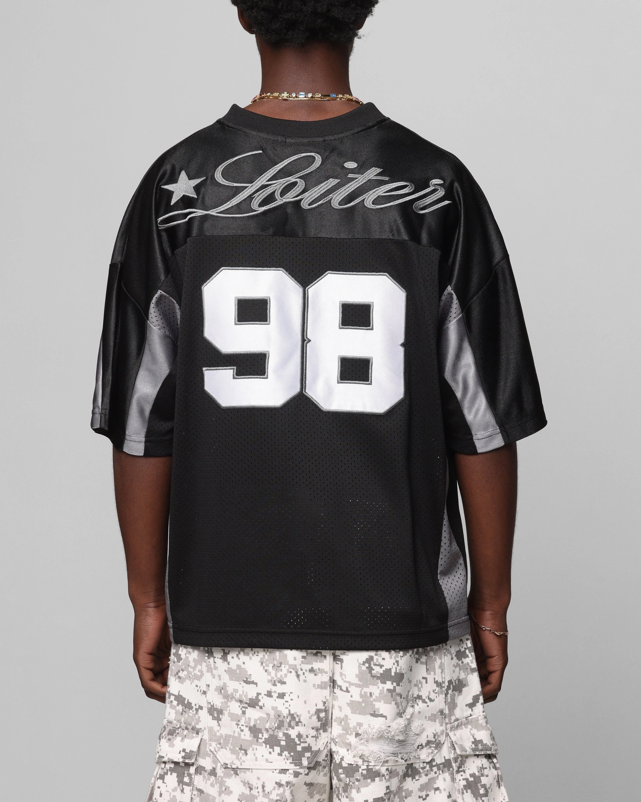 Tagless Labeling Maximum Comfort Loiter End Zone Jersey Black
