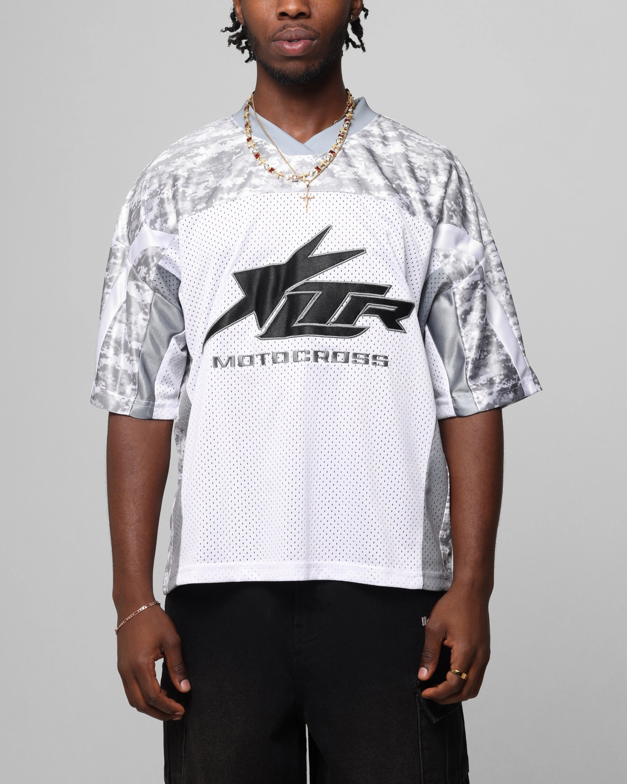 Loiter End Zone Jersey Snow Camo Rapid Evaporation Build Weekend Style