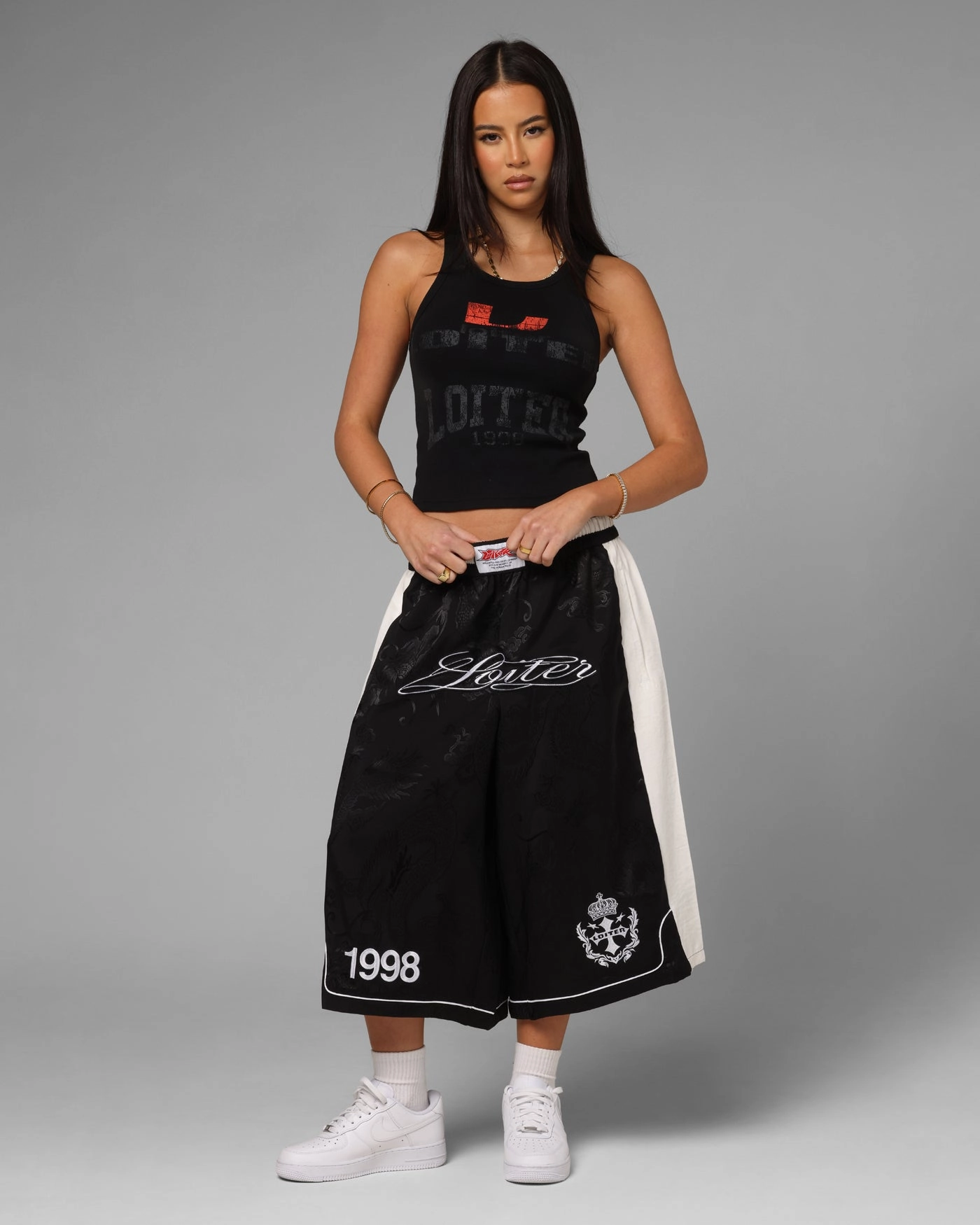 Loiter Fight Club 3 Quarter Shorts Black DurableConstruction