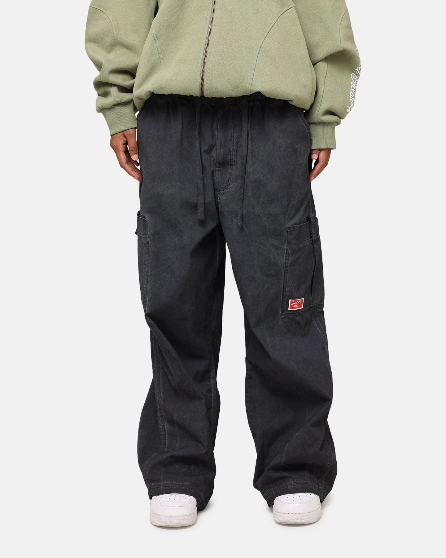 All terrain Non Clip Loiter Kraven Parachute Pants Washed Black