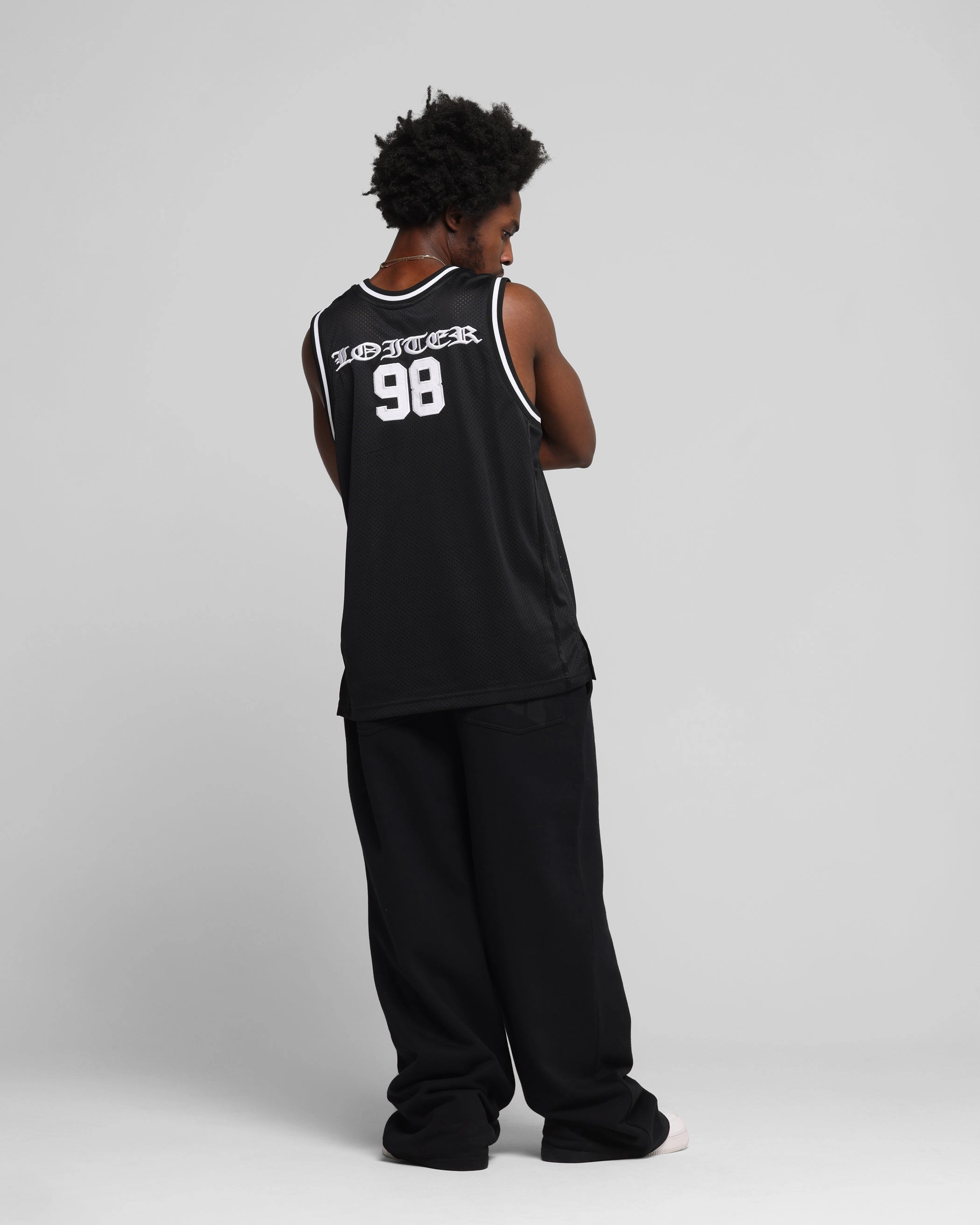 Loiter Midway Jersey Black Fitted Look