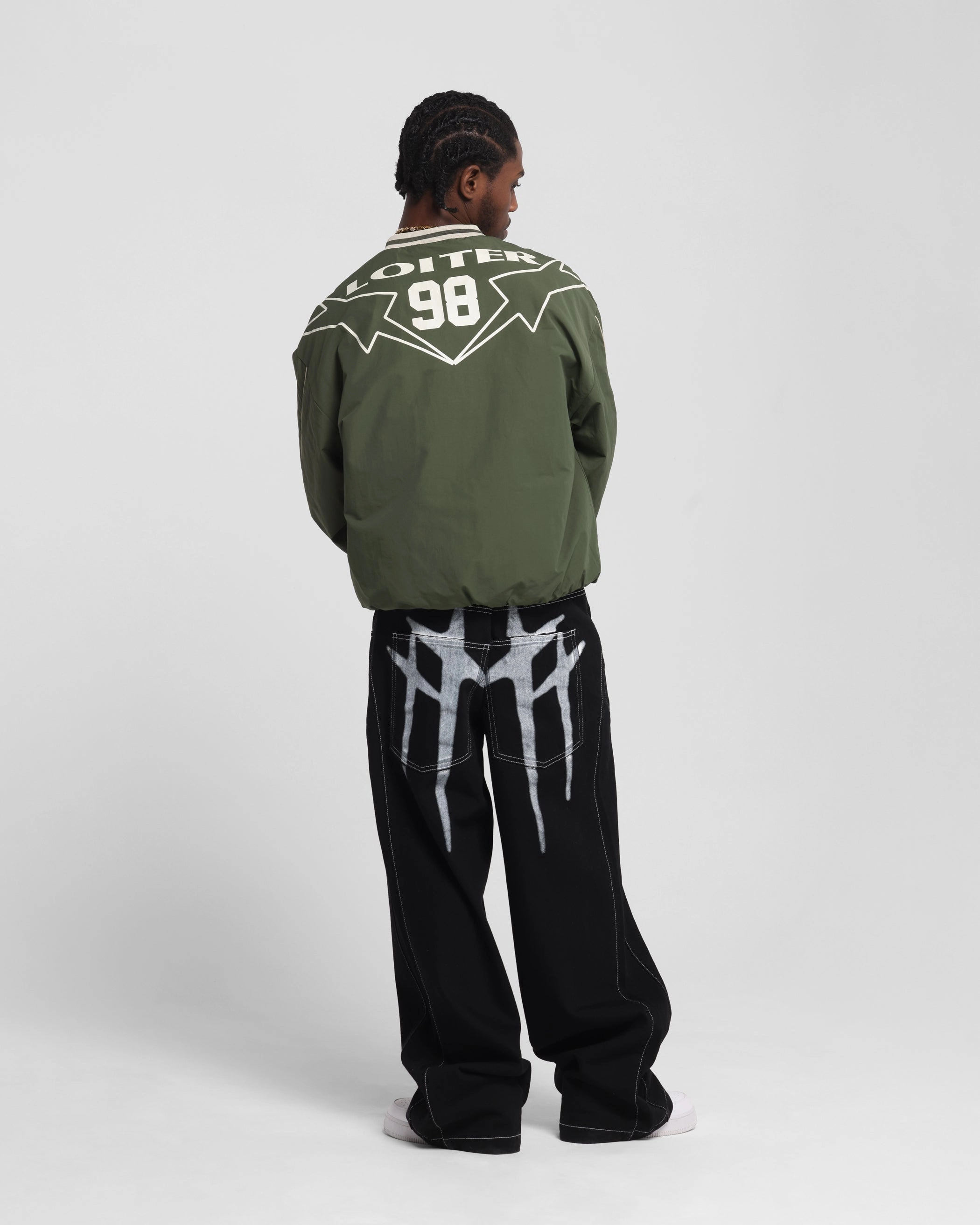 Balanced Motion Action Fit Loiter Racer Nylon Jersey Crewneck Dark Green