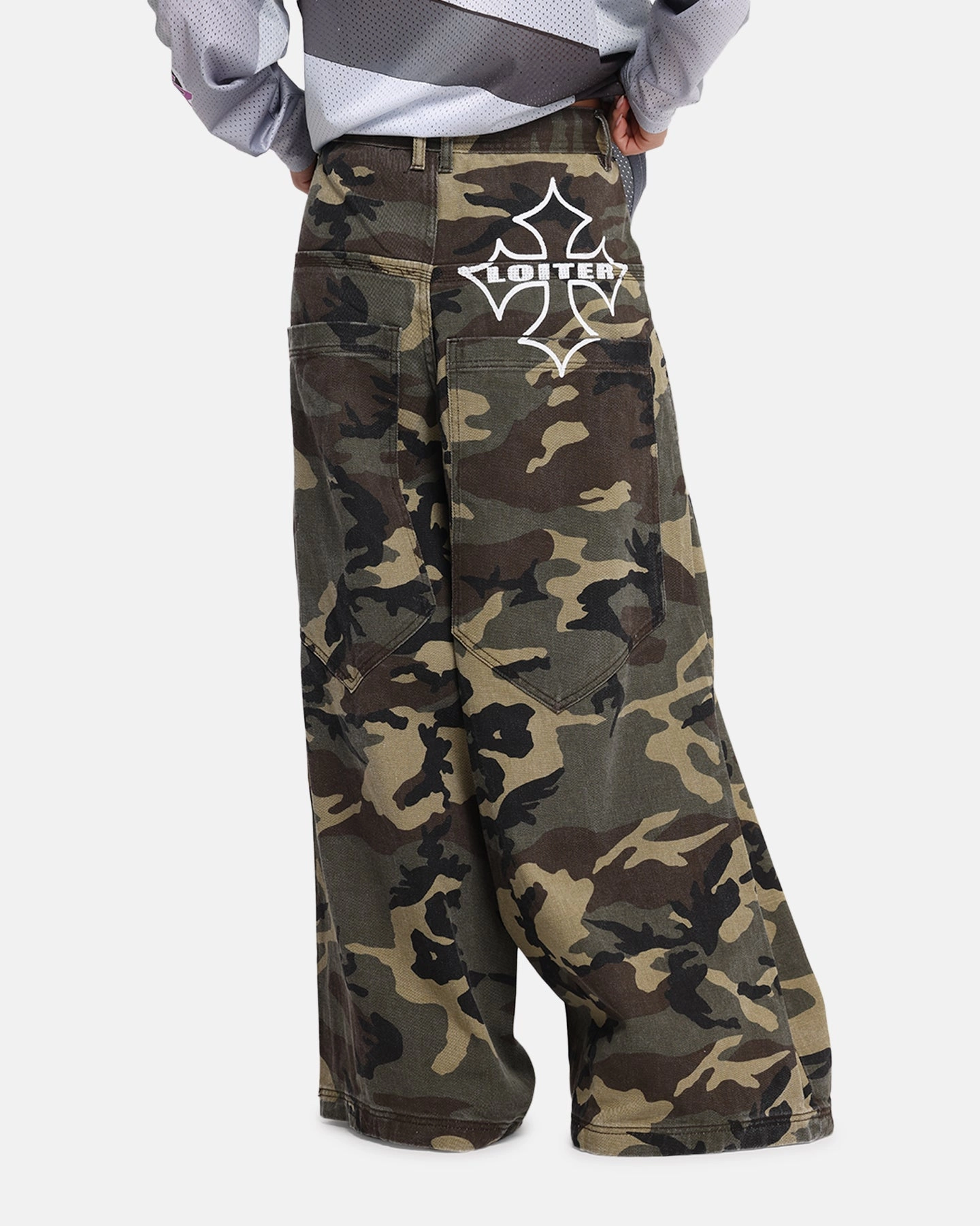 Casual Performance Wear Loiter Skate Jeans Woodland Camo